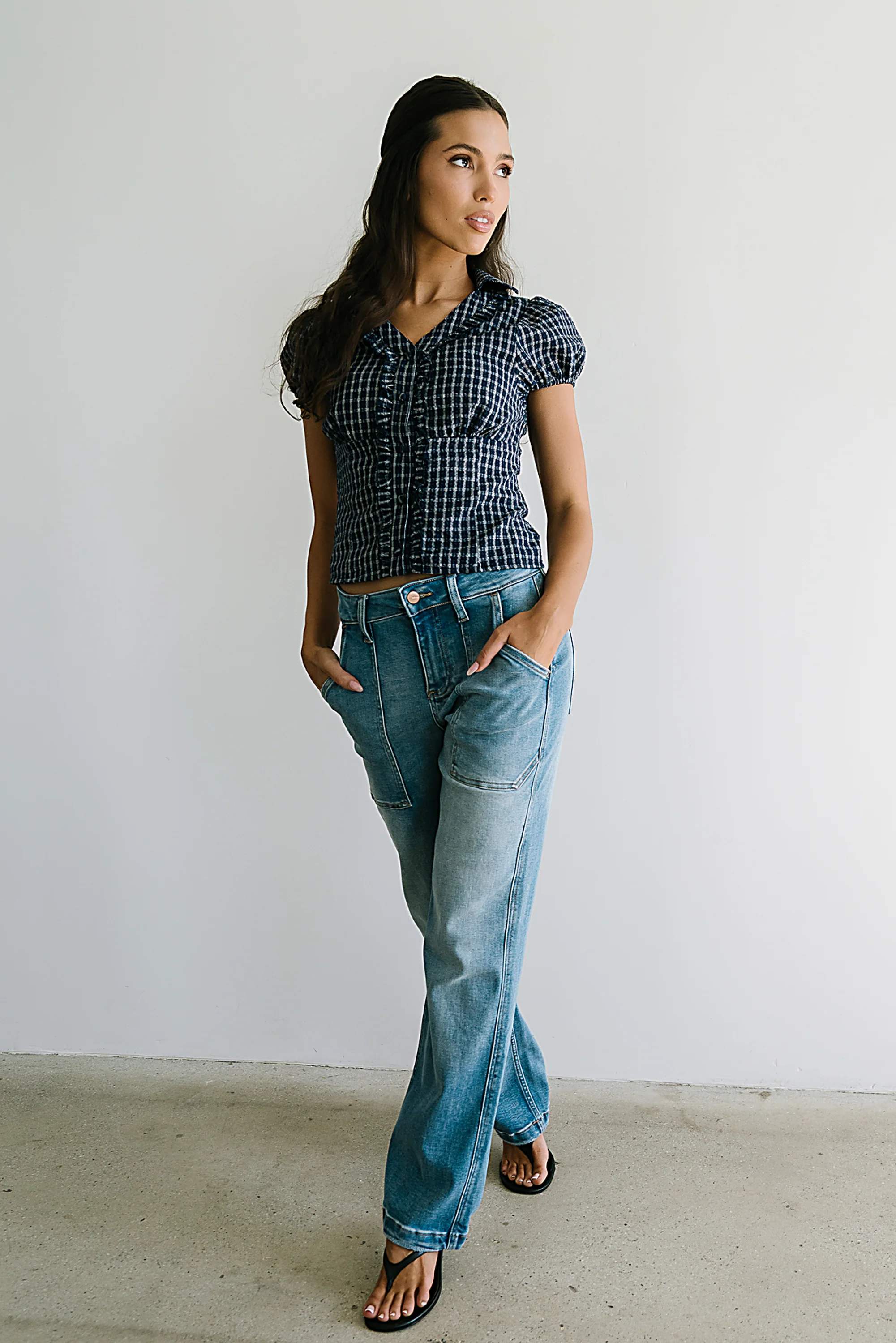 Bethany Plaid Blouse - FINAL SALE - Image 2