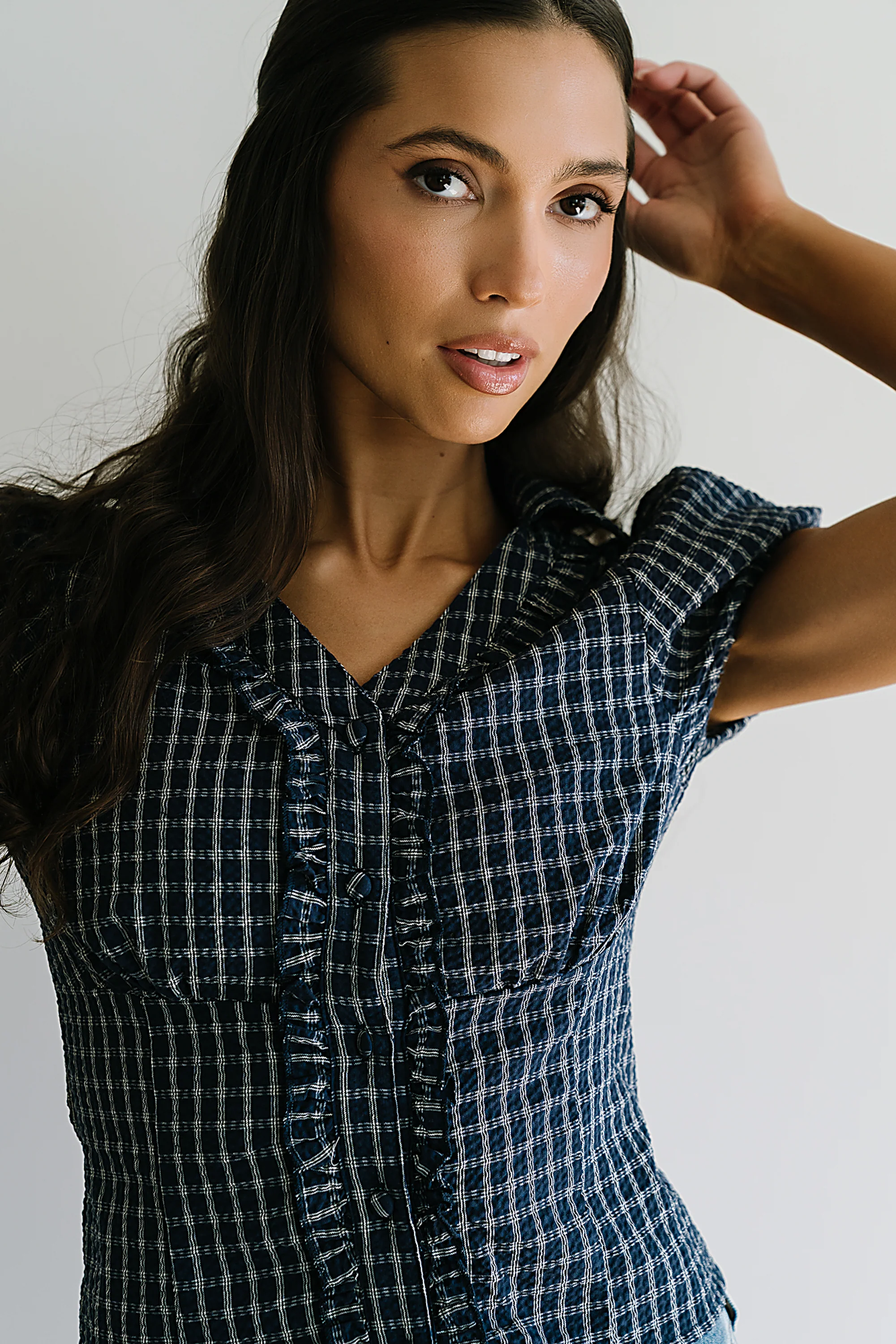 Bethany Plaid Blouse - FINAL SALE - Image 5