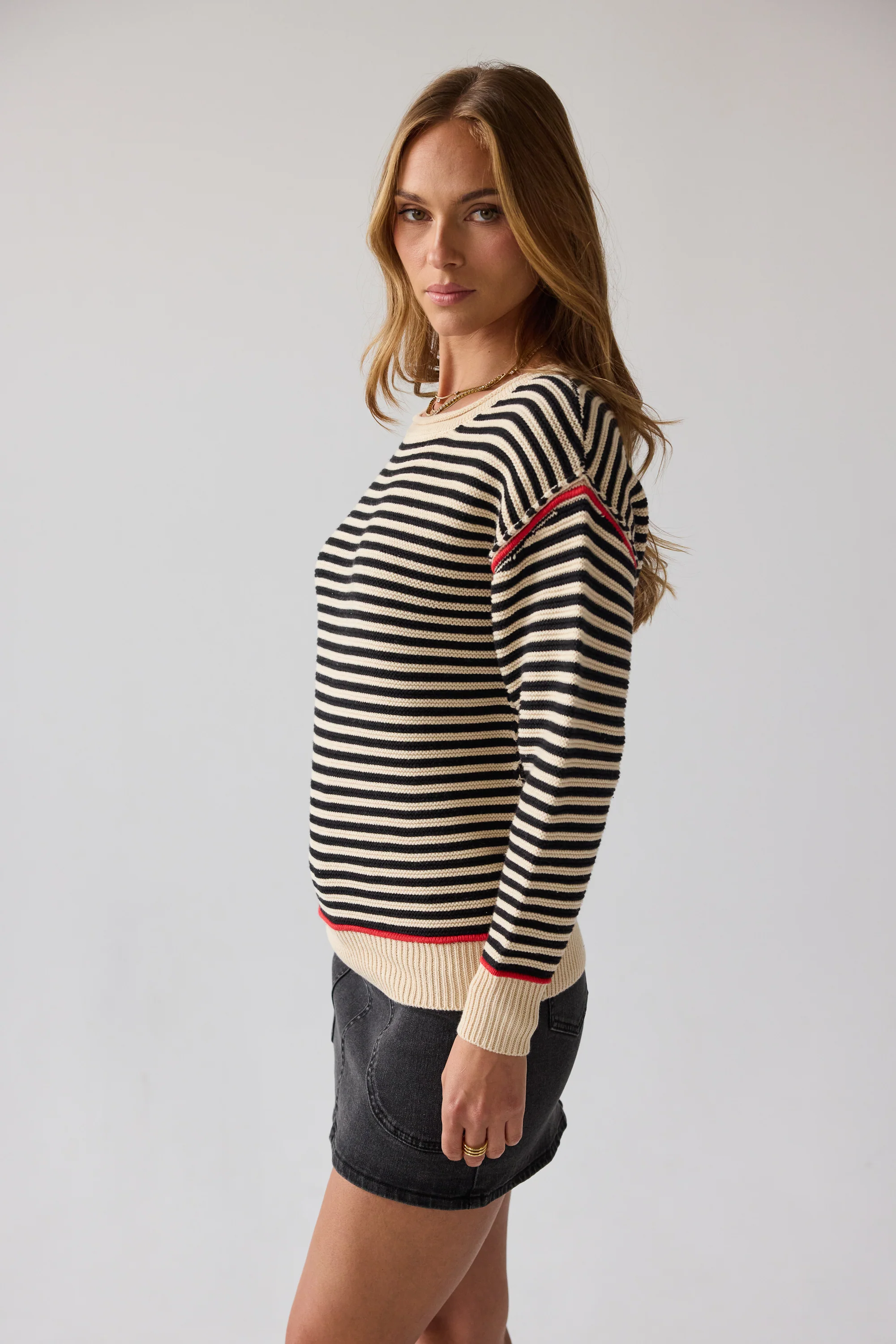 Bethany Striped Sweater - FINAL SALE - Image 2