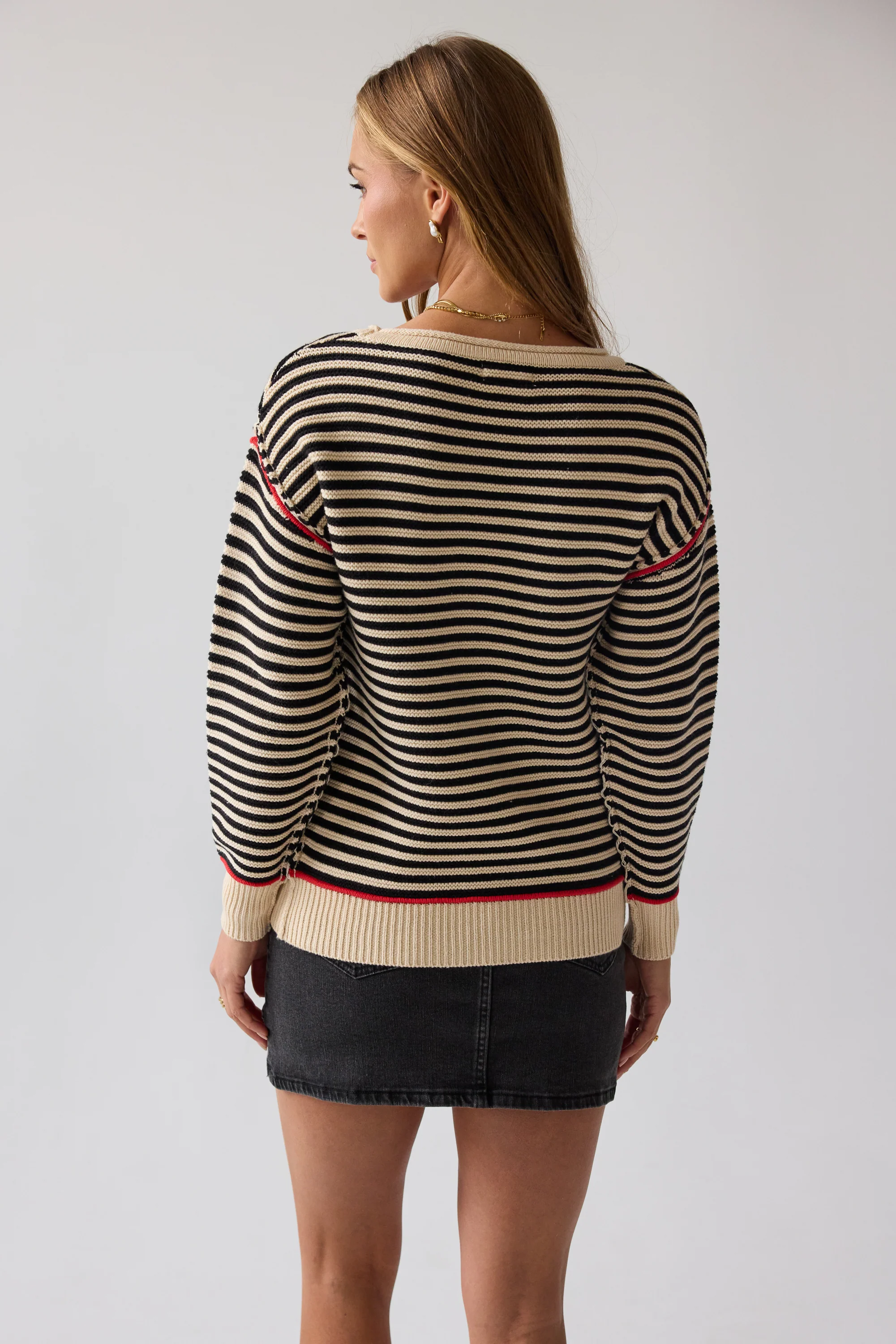 Bethany Striped Sweater - FINAL SALE - Image 3