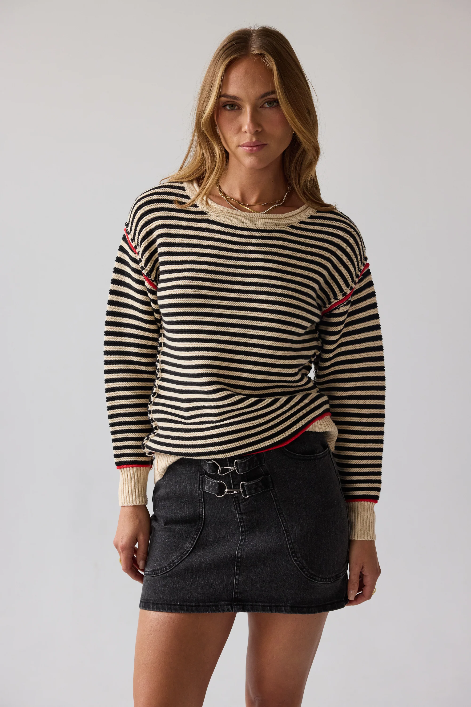 Bethany Striped Sweater - FINAL SALE - Image 4
