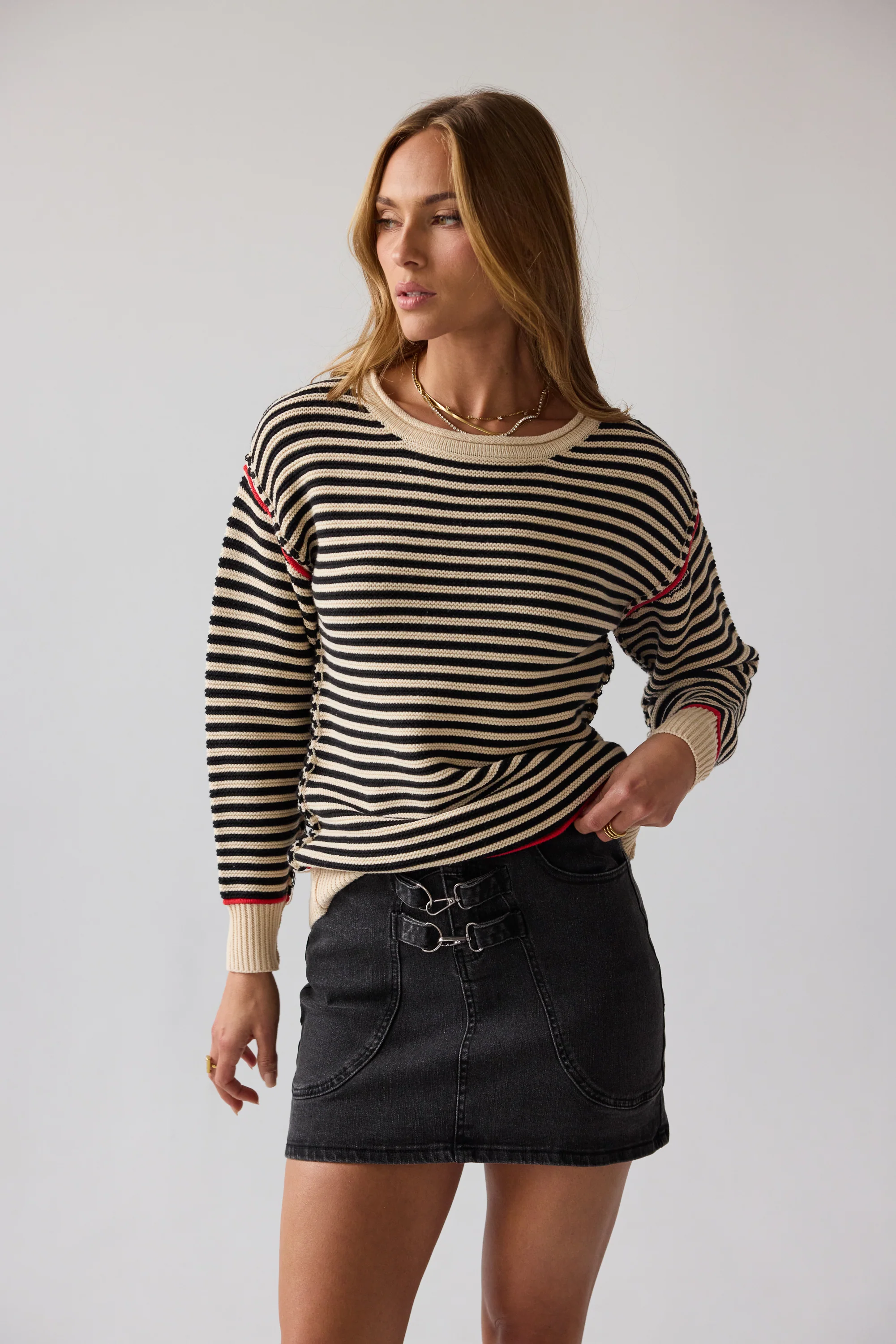 Bethany Striped Sweater - FINAL SALE - Image 6