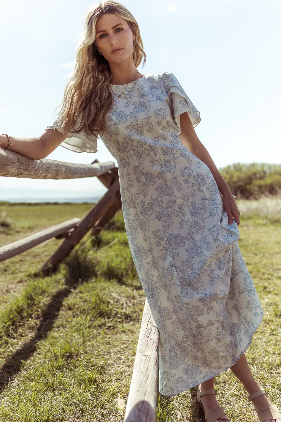 Bethie Petal Sleeve Maxi Dress - Image 6