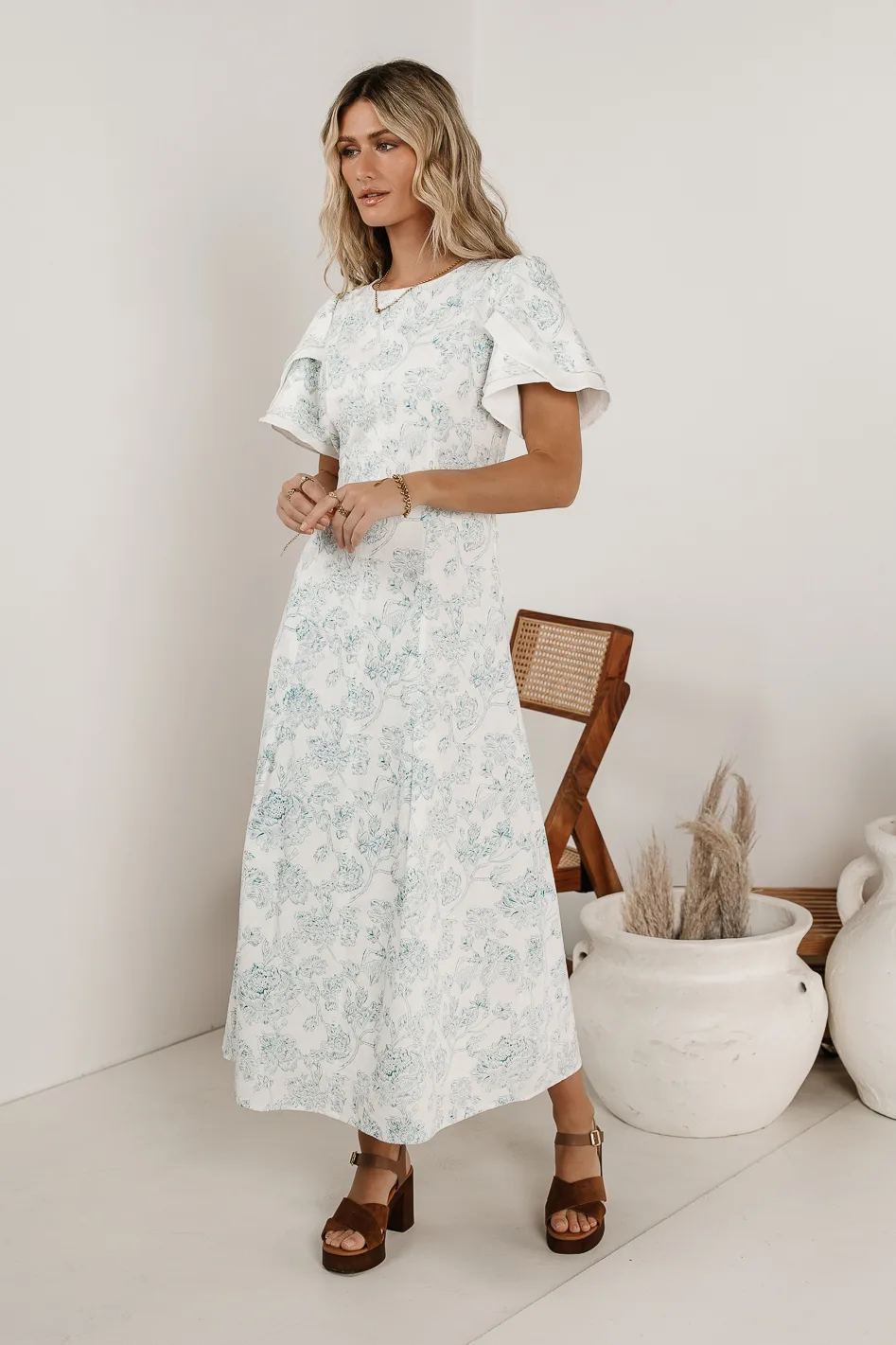 Bethie Petal Sleeve Maxi Dress - Image 8
