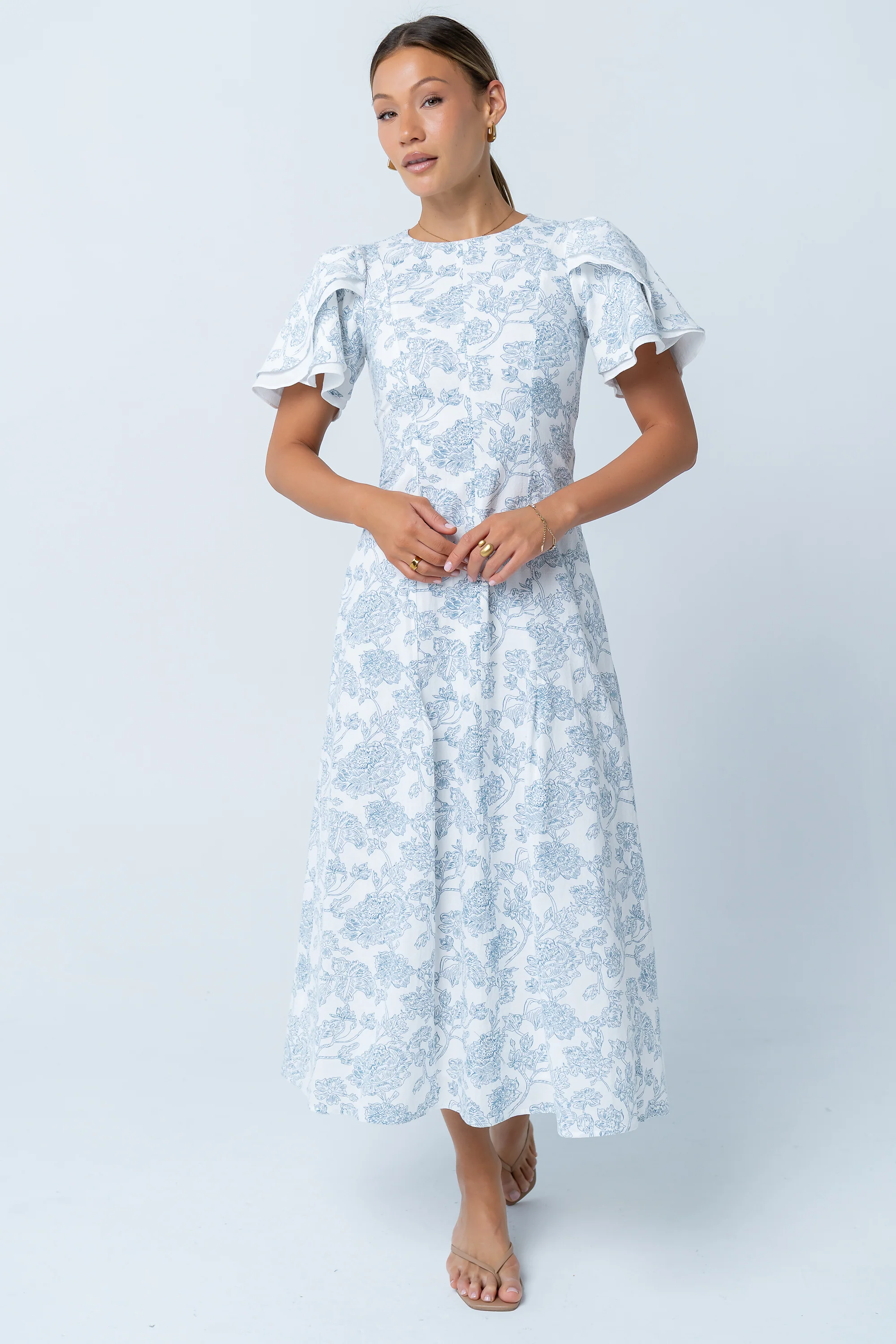 Bethie Petal Sleeve Maxi Dress - Image 9