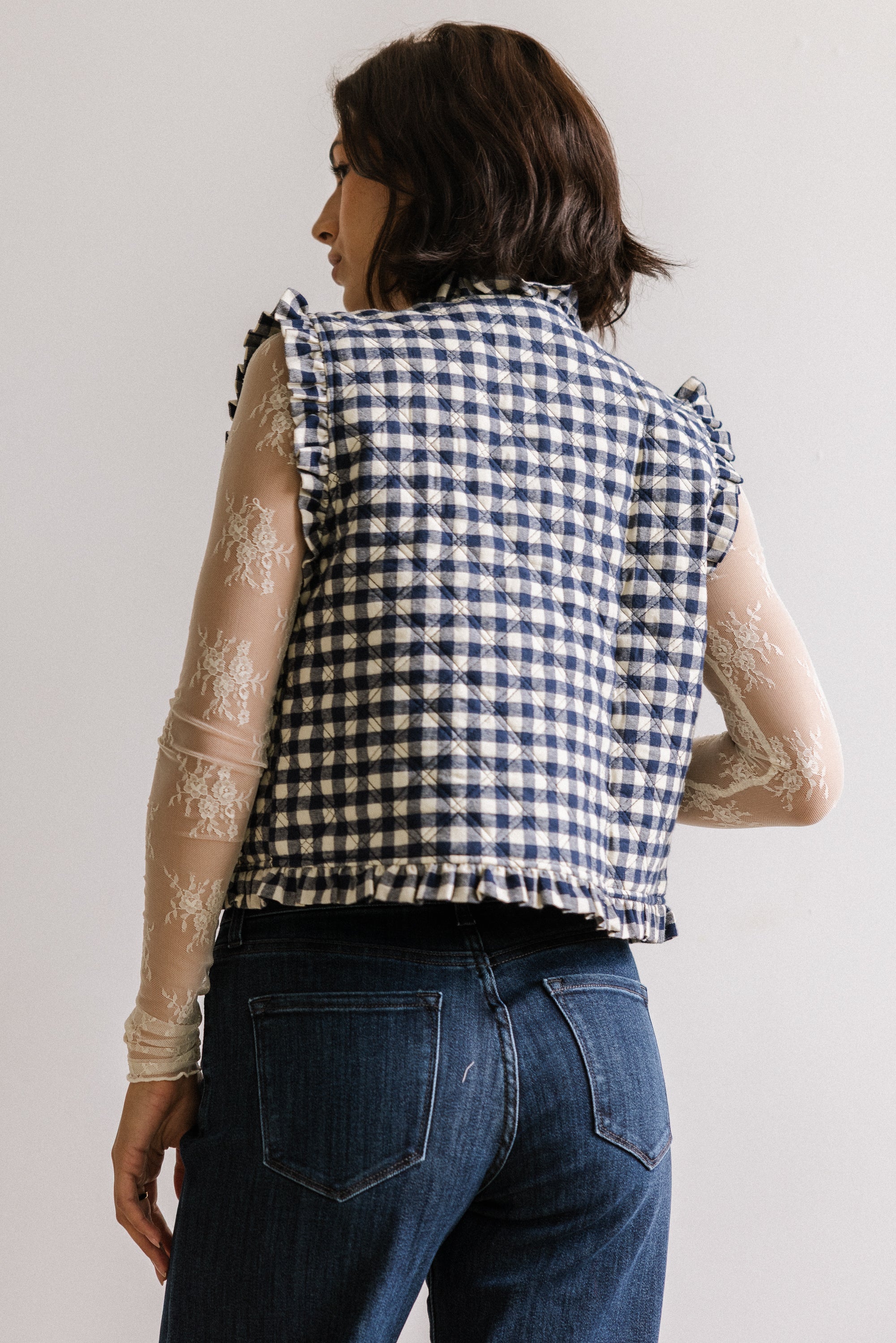 Betsy Gingham Vest - FINAL SALE - Image 3