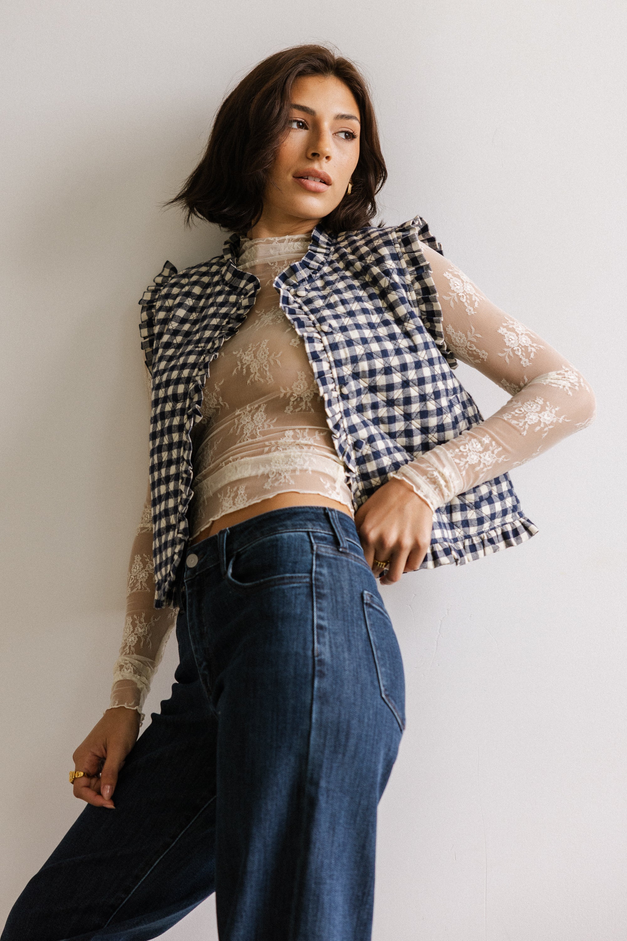 Betsy Gingham Vest - FINAL SALE - Image 4