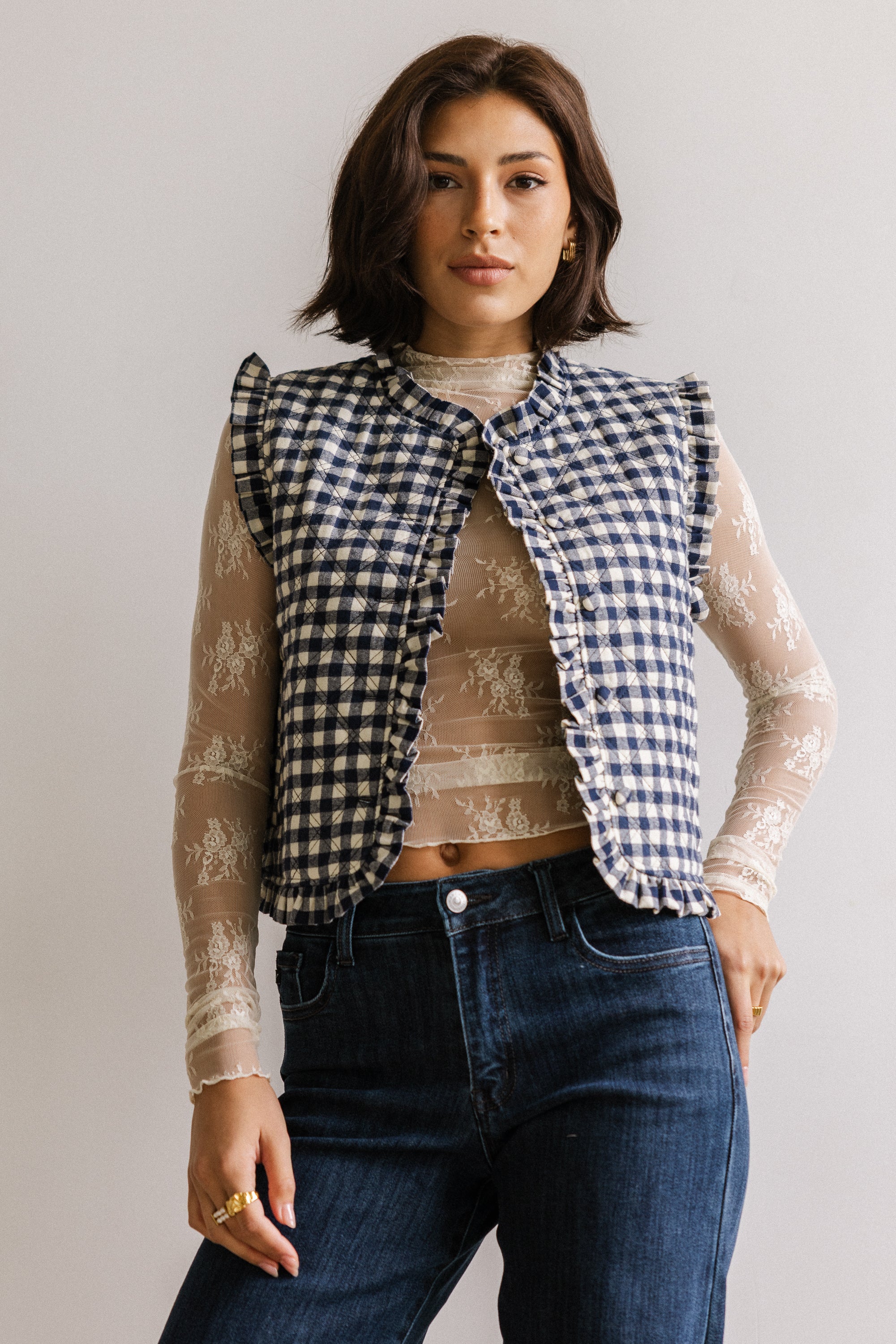 Betsy Gingham Vest - FINAL SALE - Image 6