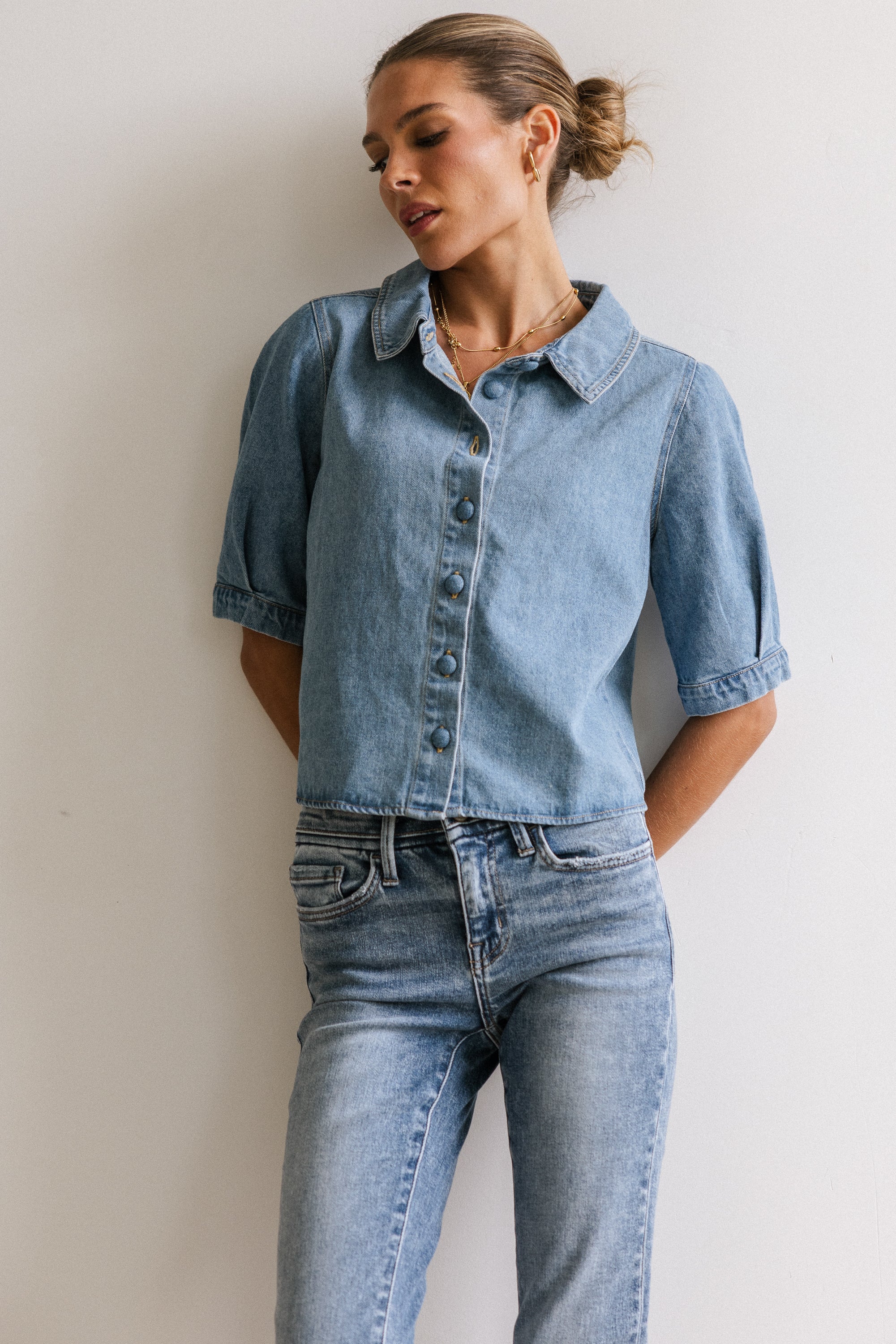 Betty Denim Button Up - FINAL SALE - Image 5