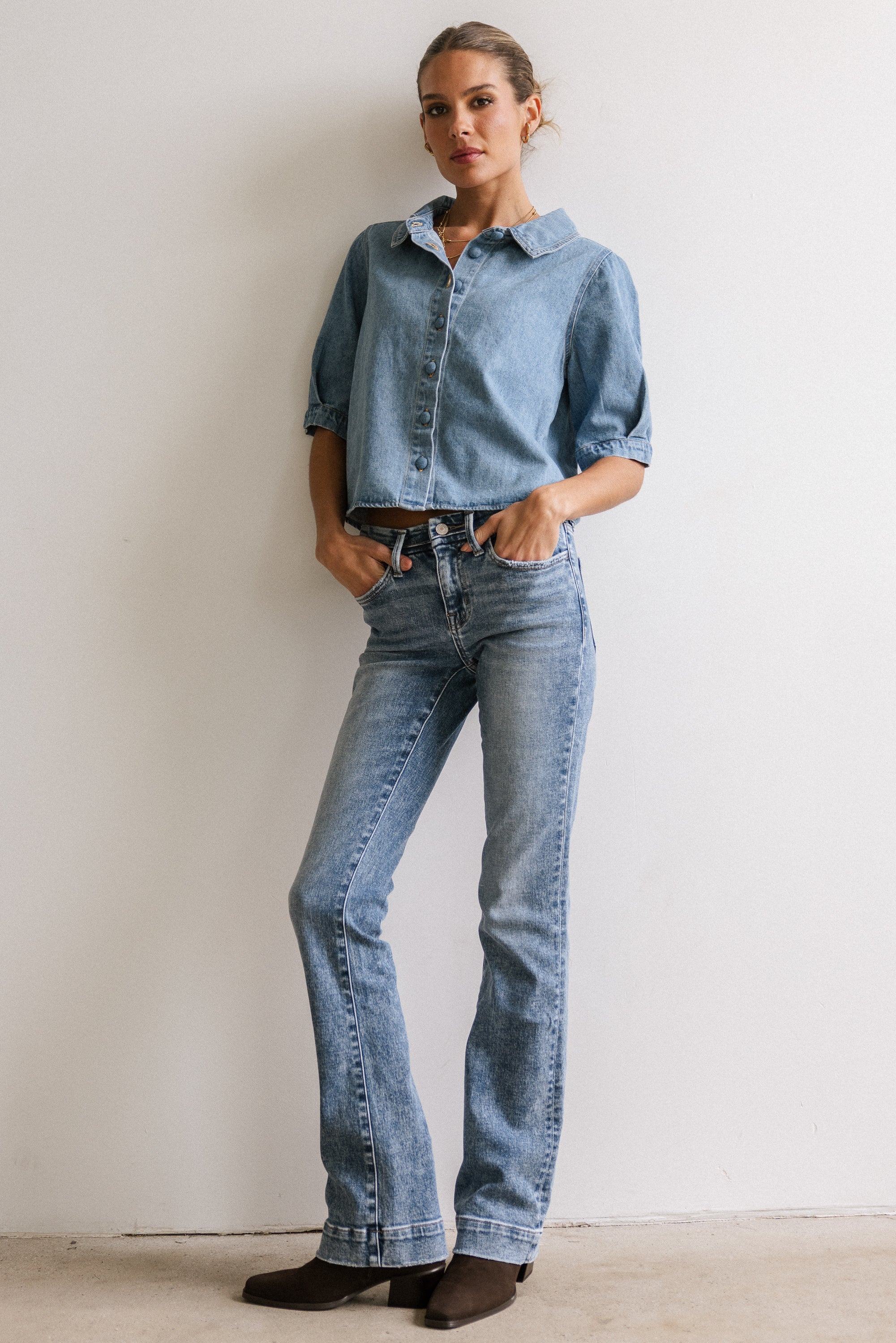 Betty Denim Button Up - FINAL SALE - Image 6