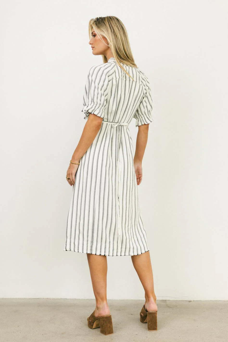 Bextor Striped Midi Dress - FINAL SALE - Image 3