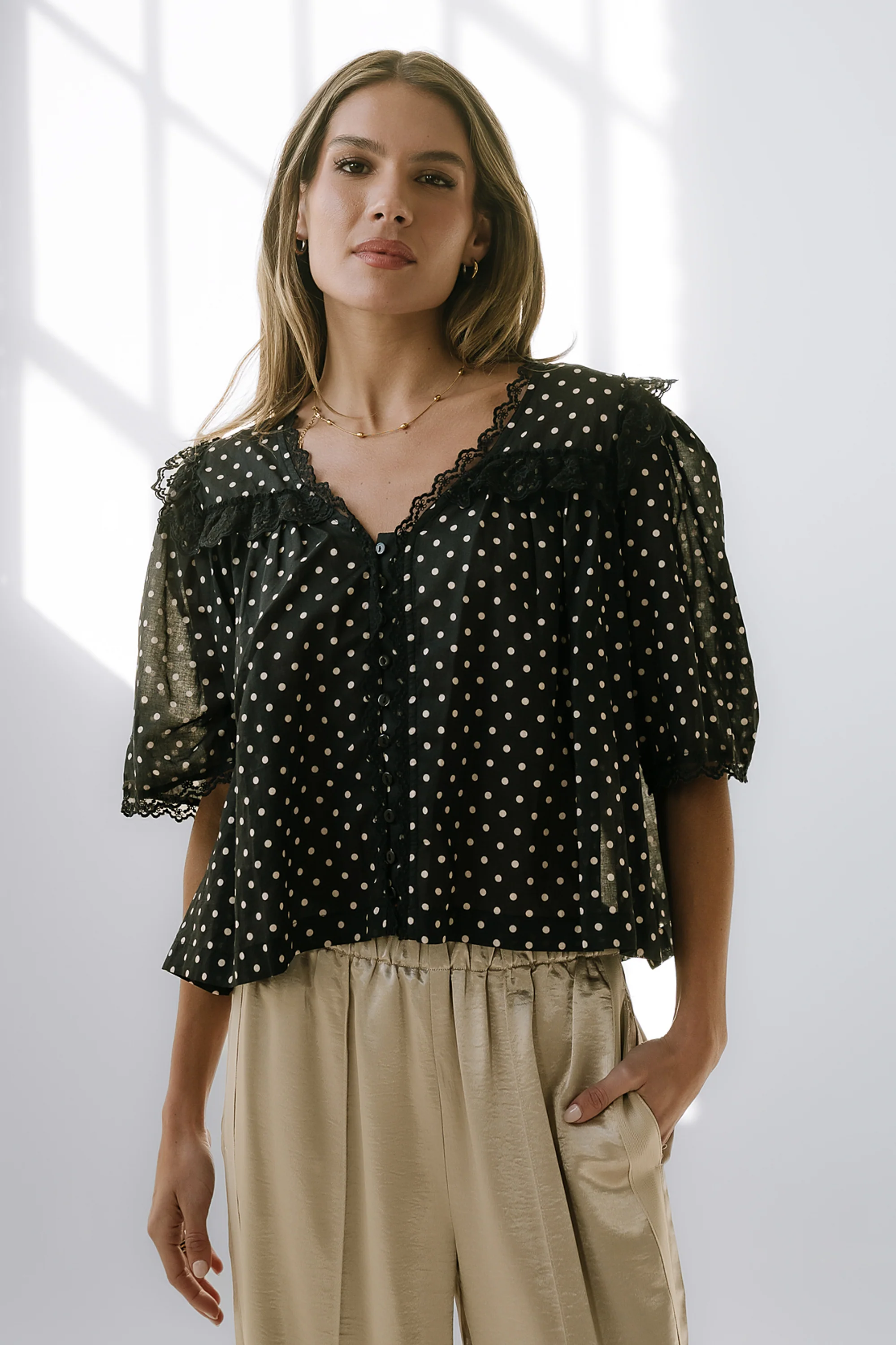 Blair Polka Dot Blouse - Image 4