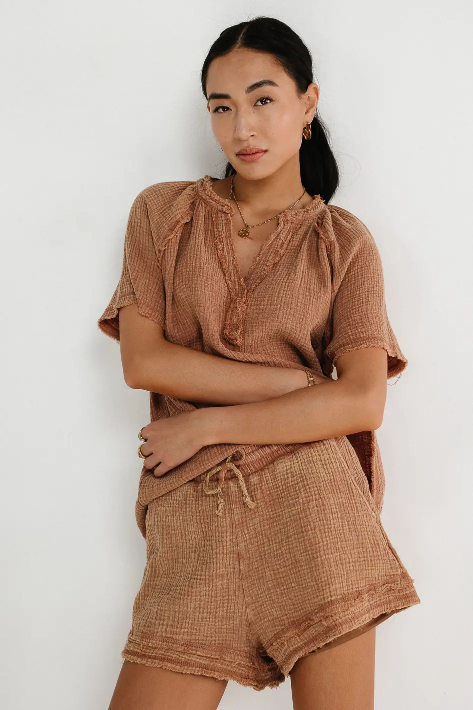 Blair Shorts in Mocha - FINAL SALE - Image 5