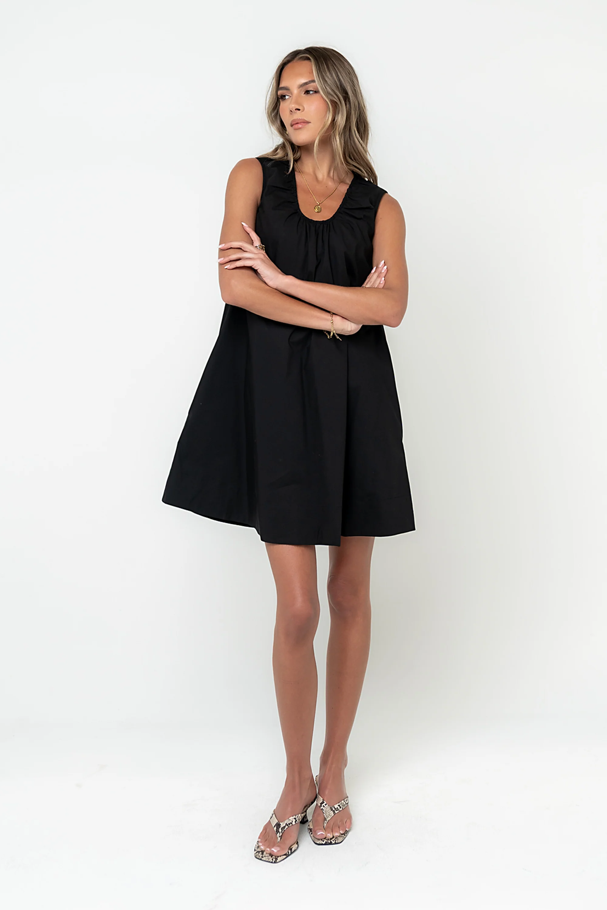 Luka Mini Dress in Black - Image 5