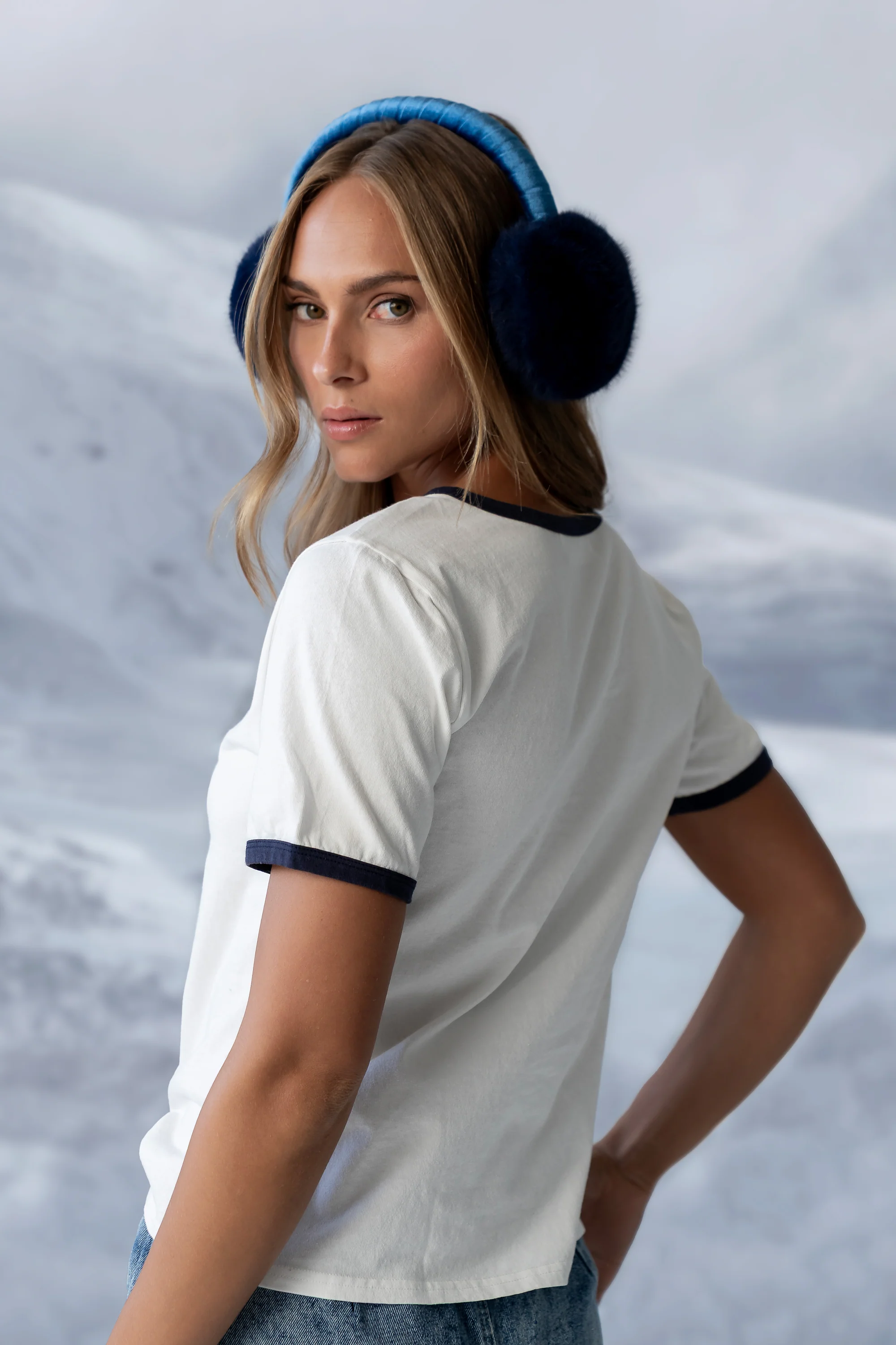 Bonjour Knit Top in Navy - FINAL SALE - Image 3