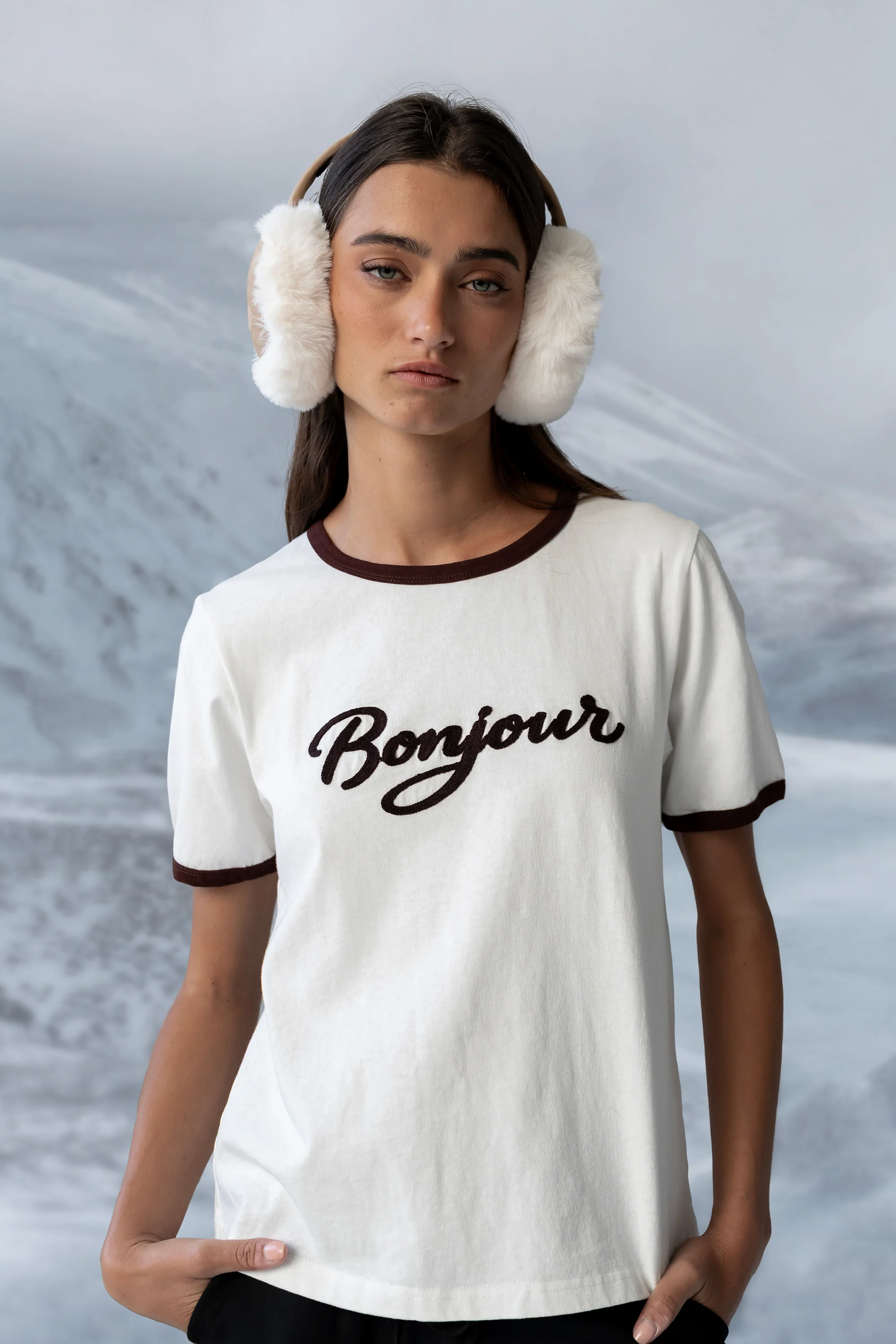 Bonjour Knit Top in Brown - FINAL SALE - Image 2
