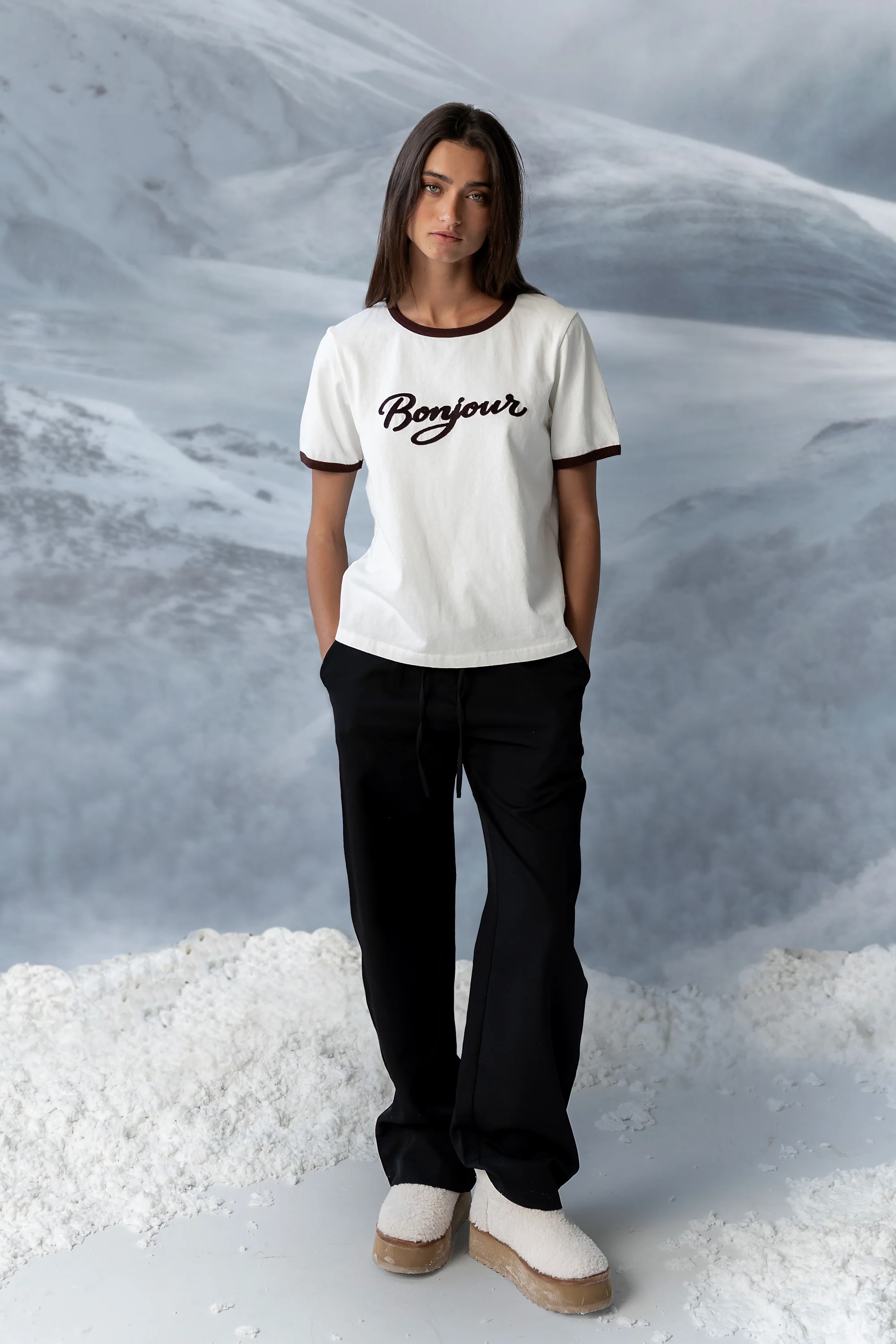 Bonjour Knit Top in Brown - FINAL SALE - Image 4