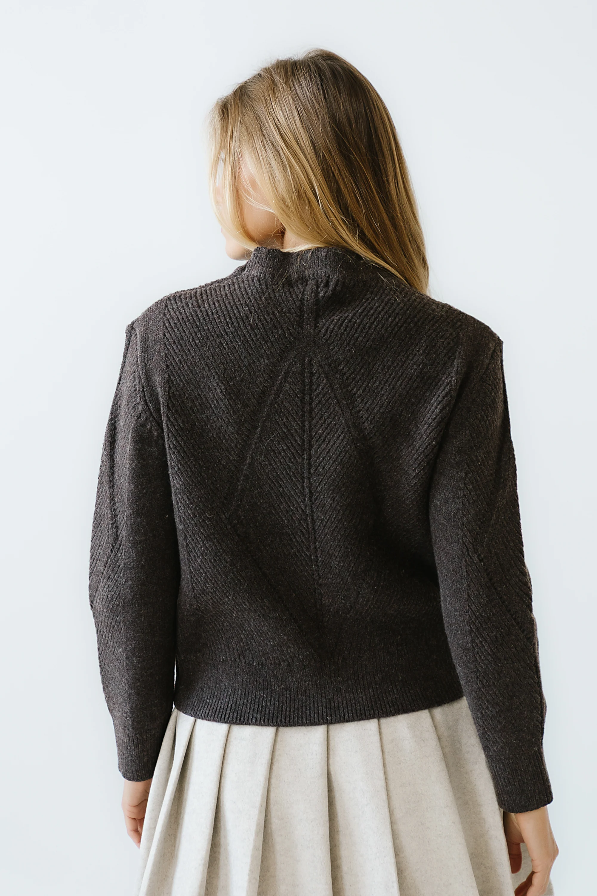 Bostyn Knit Sweater in Brown - FINAL SALE - Image 3