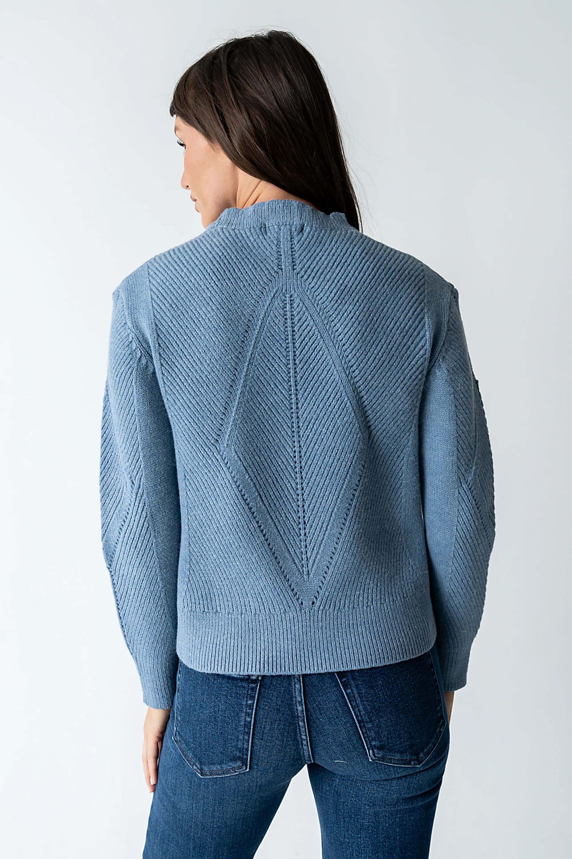 Bostyn Knit Sweater in Blue - FINAL SALE - Image 6