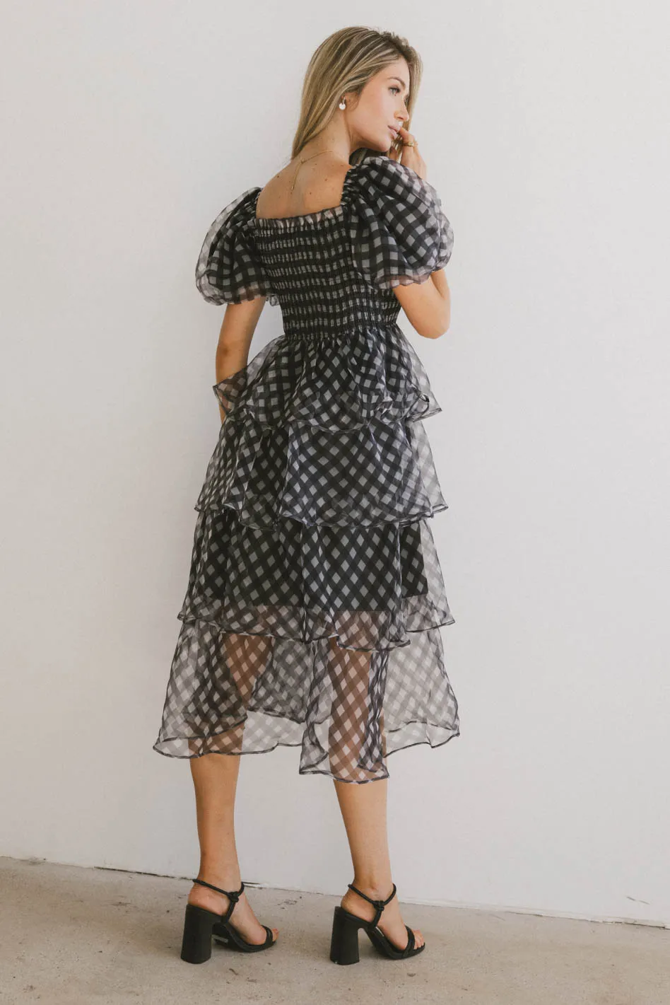 Bowie Tiered Midi Dress - FINAL SALE - Image 6