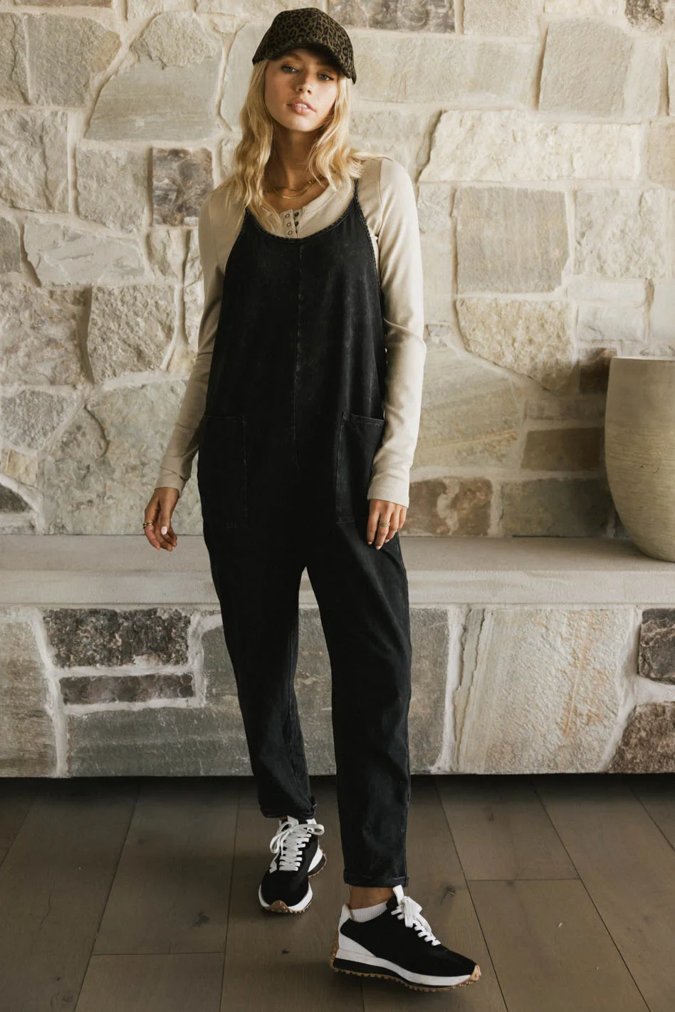 Bram Overalls in Black - FINAL SALE - Image 3