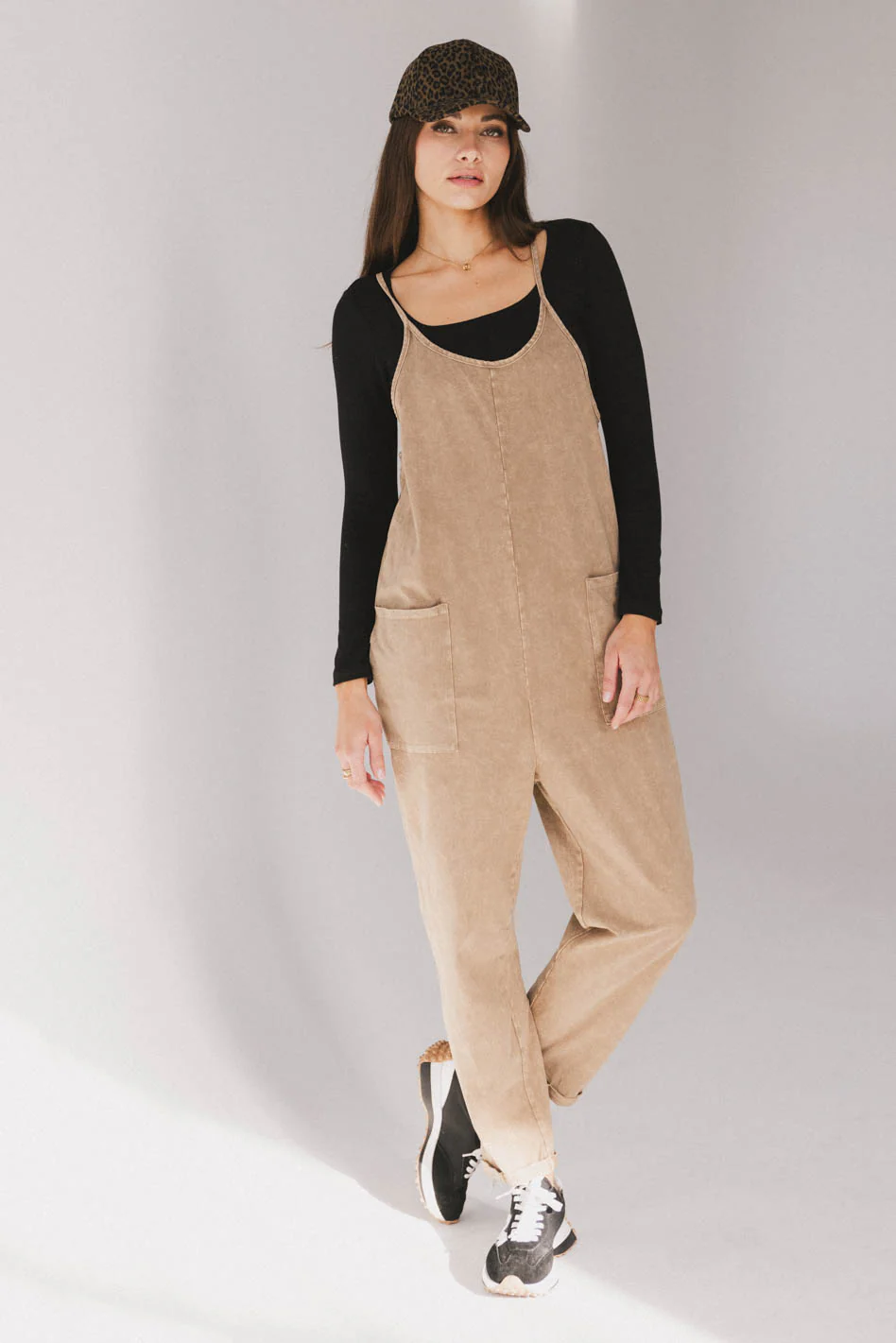 Bram Overalls in Taupe - FINAL SALE - Image 2