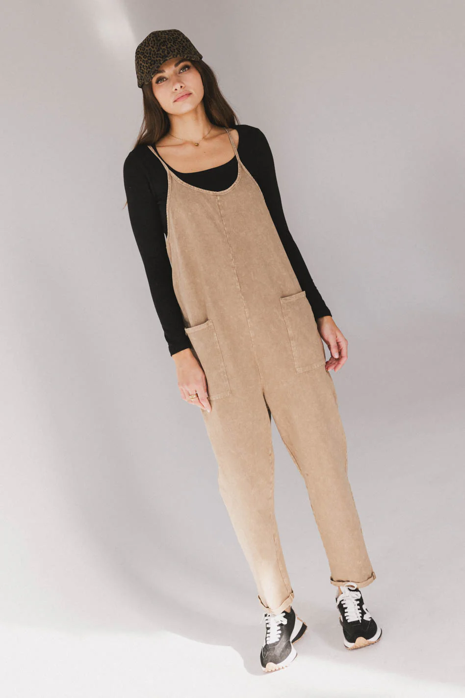 Bram Overalls in Taupe - FINAL SALE - Image 3