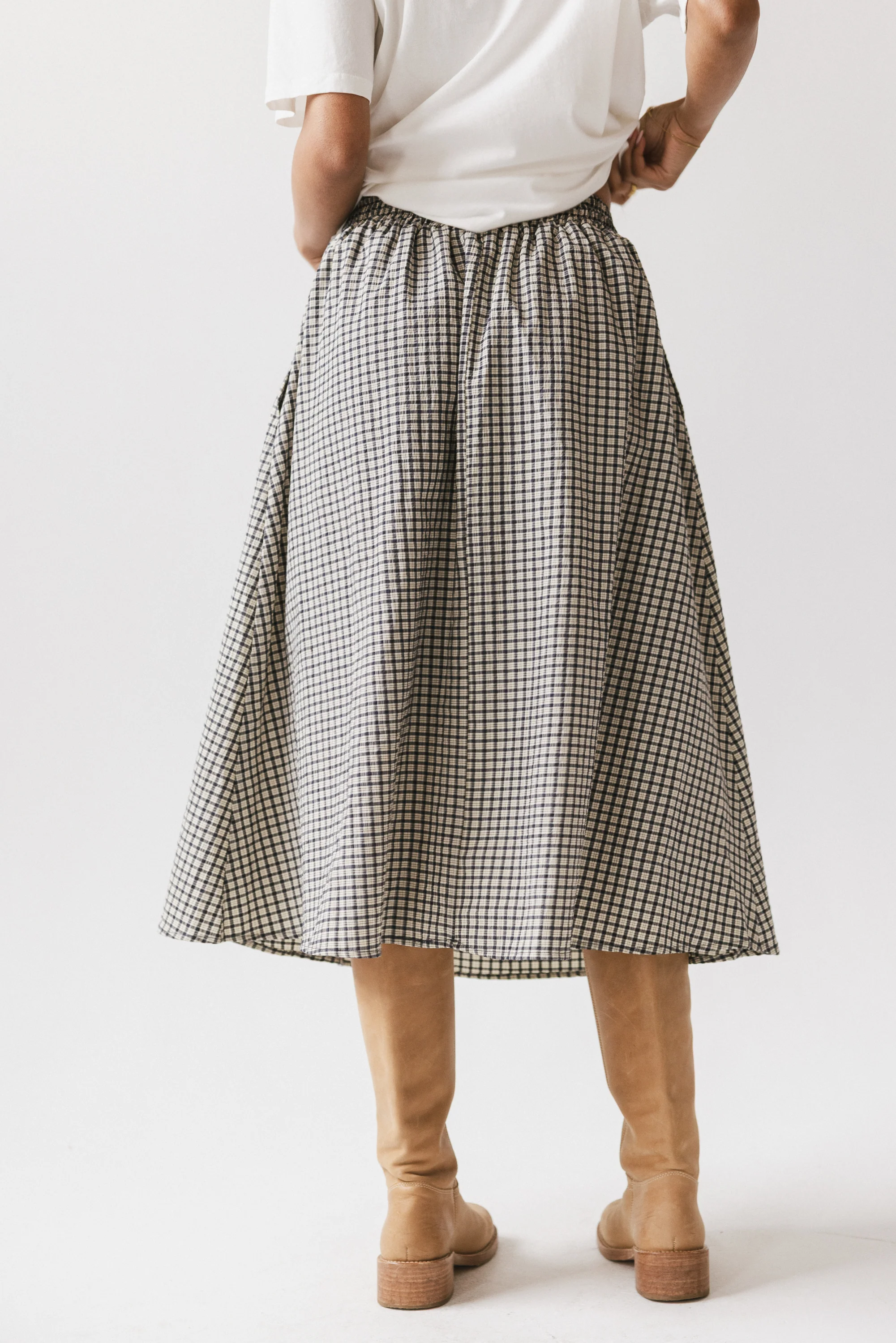 Braxton Plaid Midi Skirt - Image 6