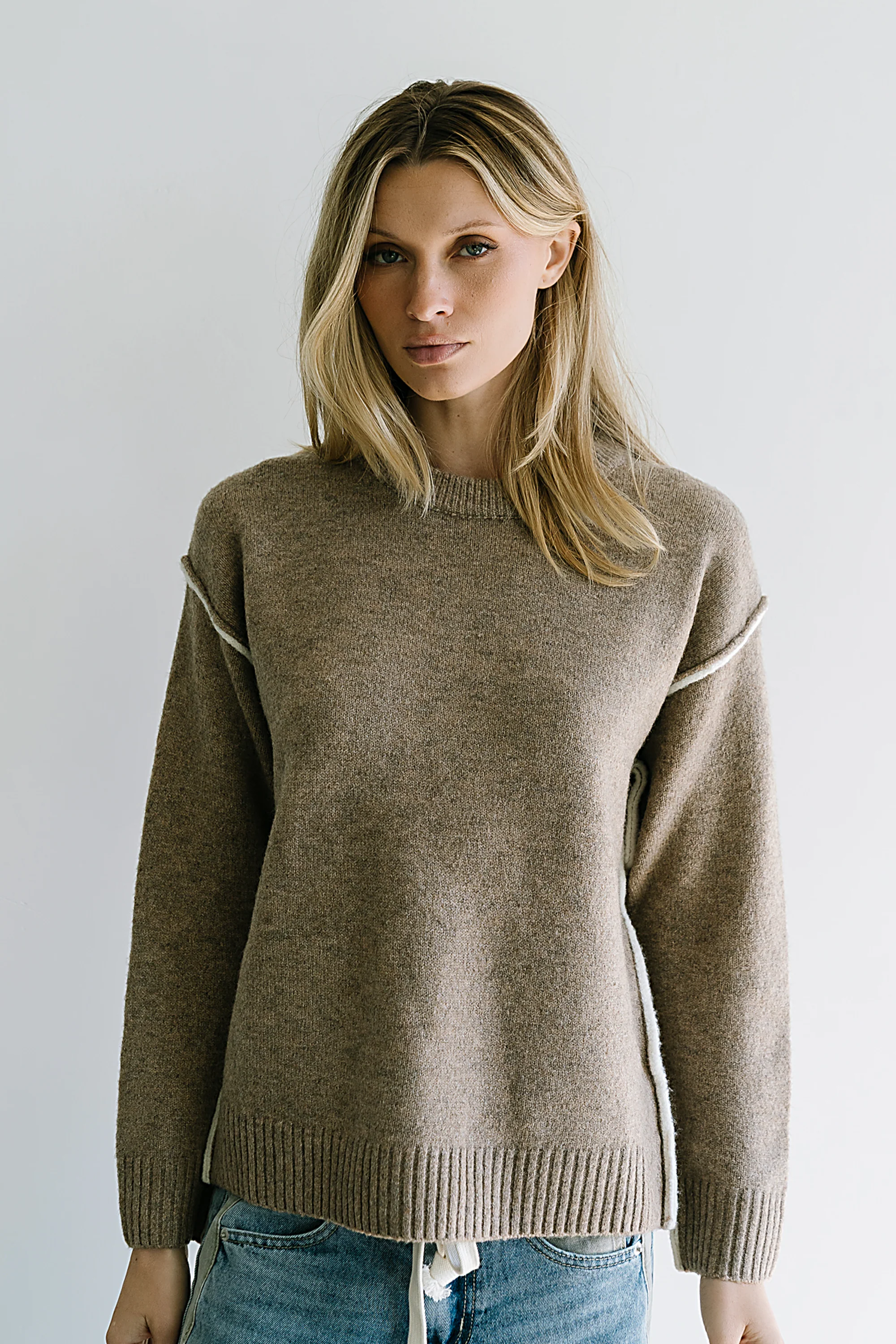 Brea Contrast Sweater - FINAL SALE