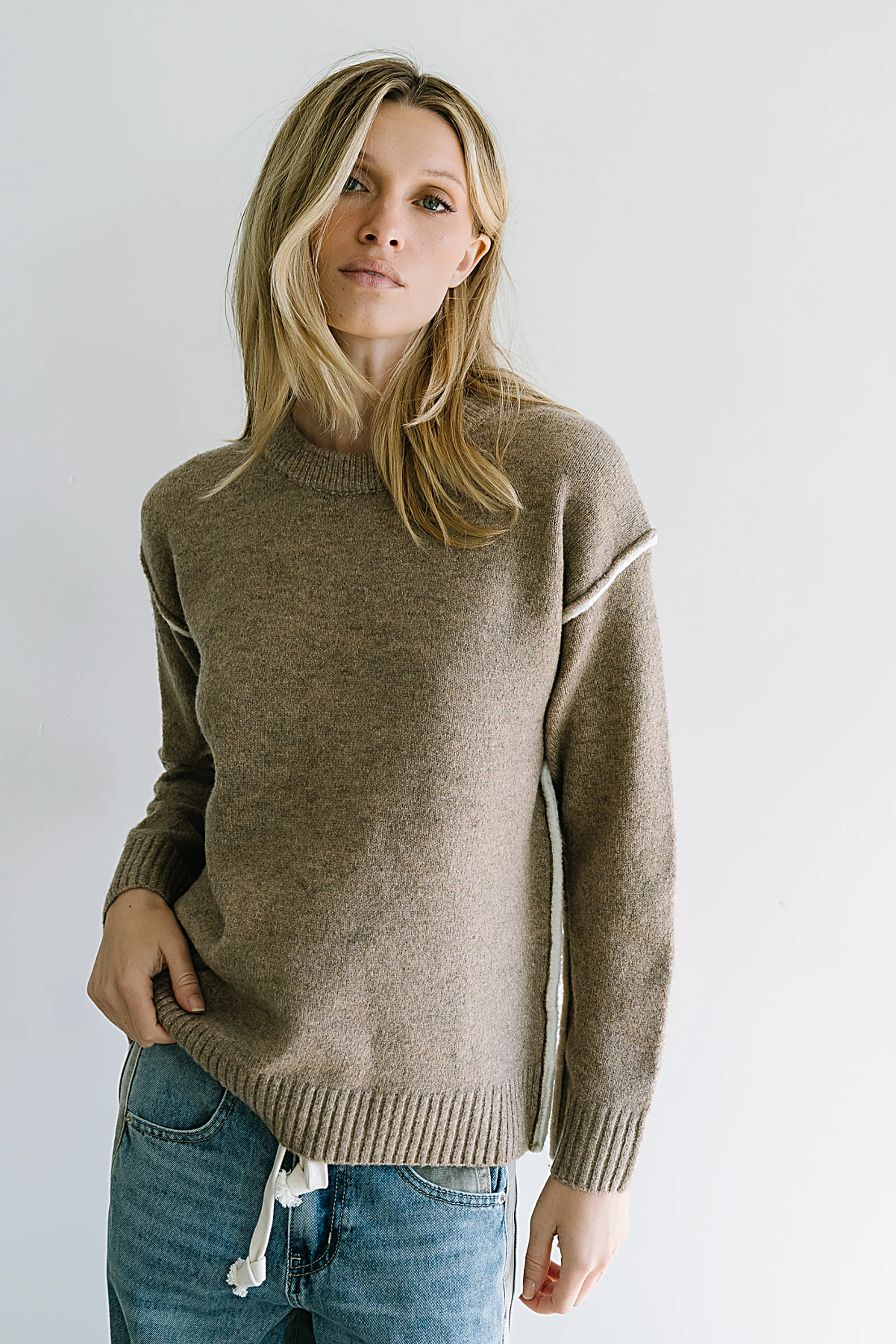Brea Contrast Sweater - FINAL SALE - Image 3