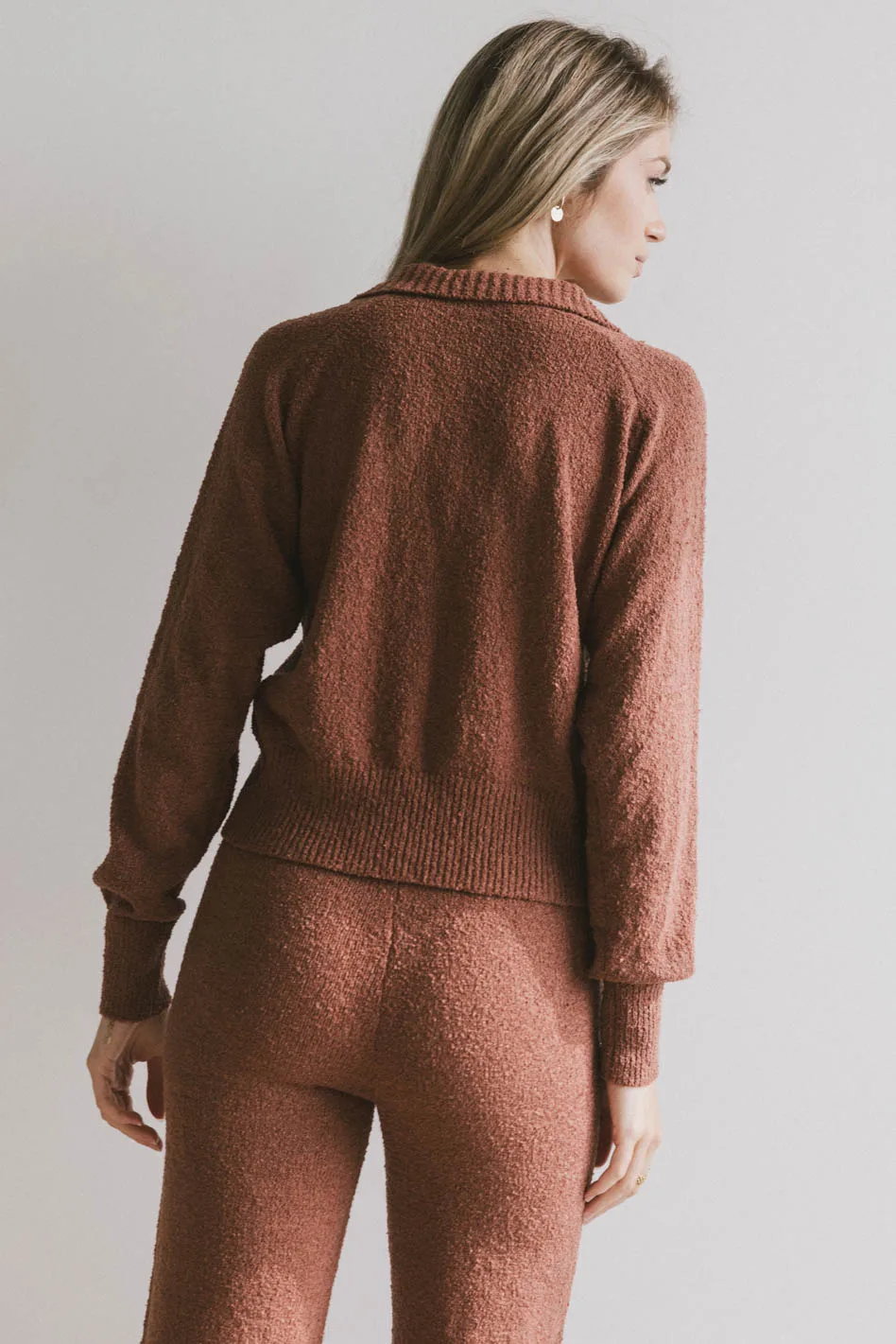 Breck Knit Sweater in Brick - FINAL SALE - Image 5
