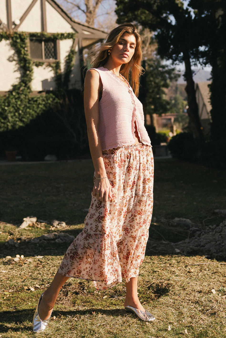 Brianni Floral Midi Skirt - FINAL SALE - Image 5