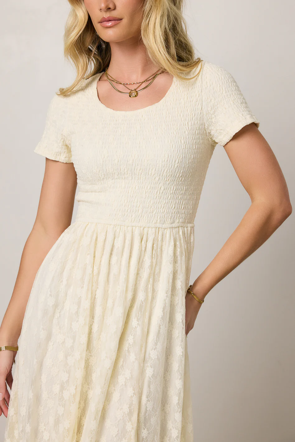 Briarrose Smocked Midi Dress - FINAL SALE - Image 3