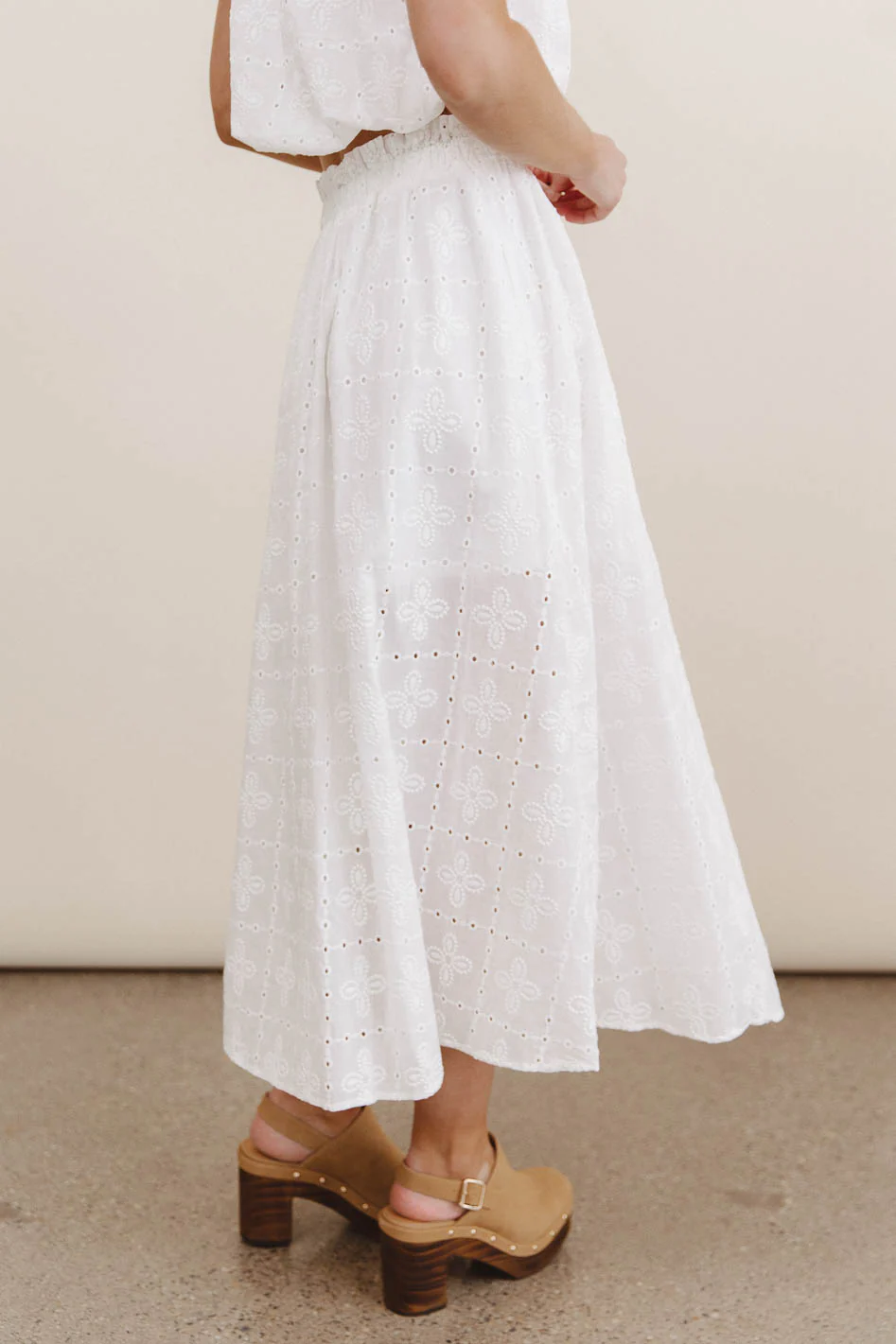 Bridget Embroidered Midi Skirt - FINAL SALE - Image 3