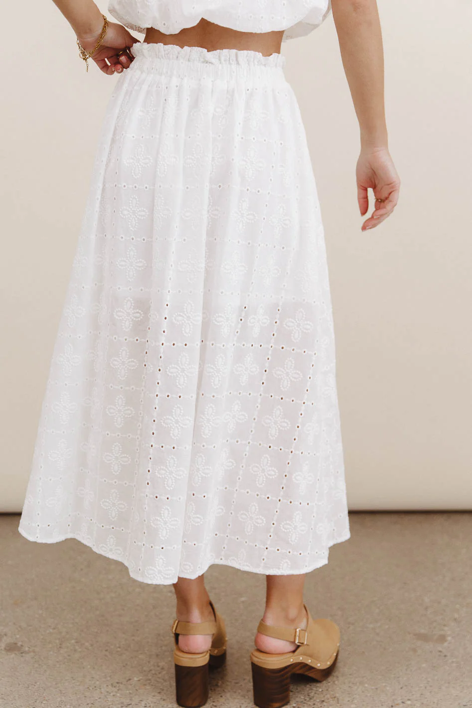 Bridget Embroidered Midi Skirt - FINAL SALE - Image 4