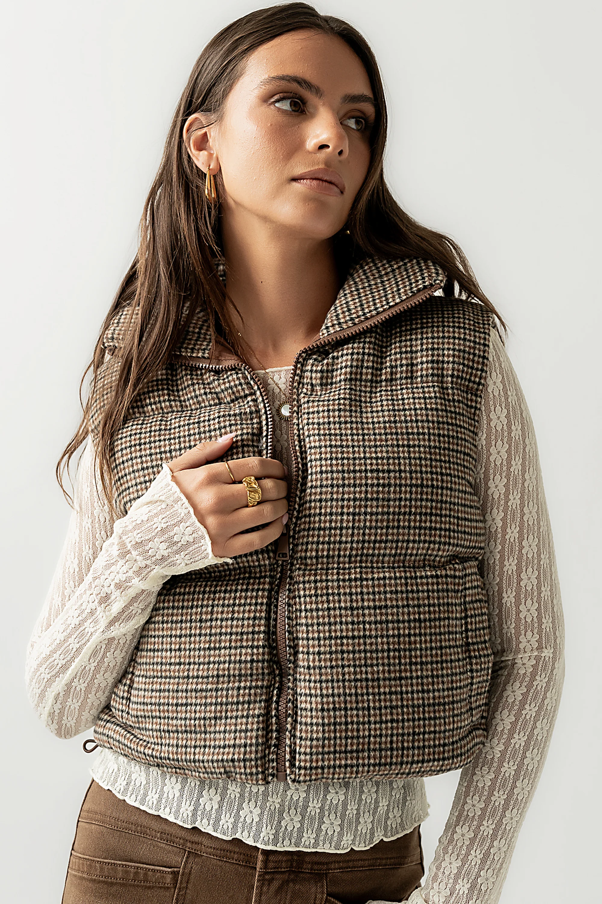 Brielle Puffer Vest in Black - FINAL SALE - Image 2