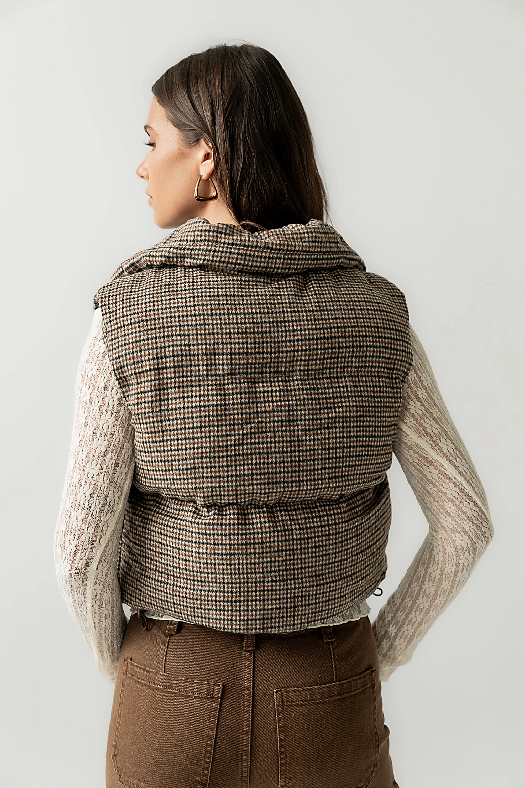Brielle Puffer Vest in Black - FINAL SALE - Image 9