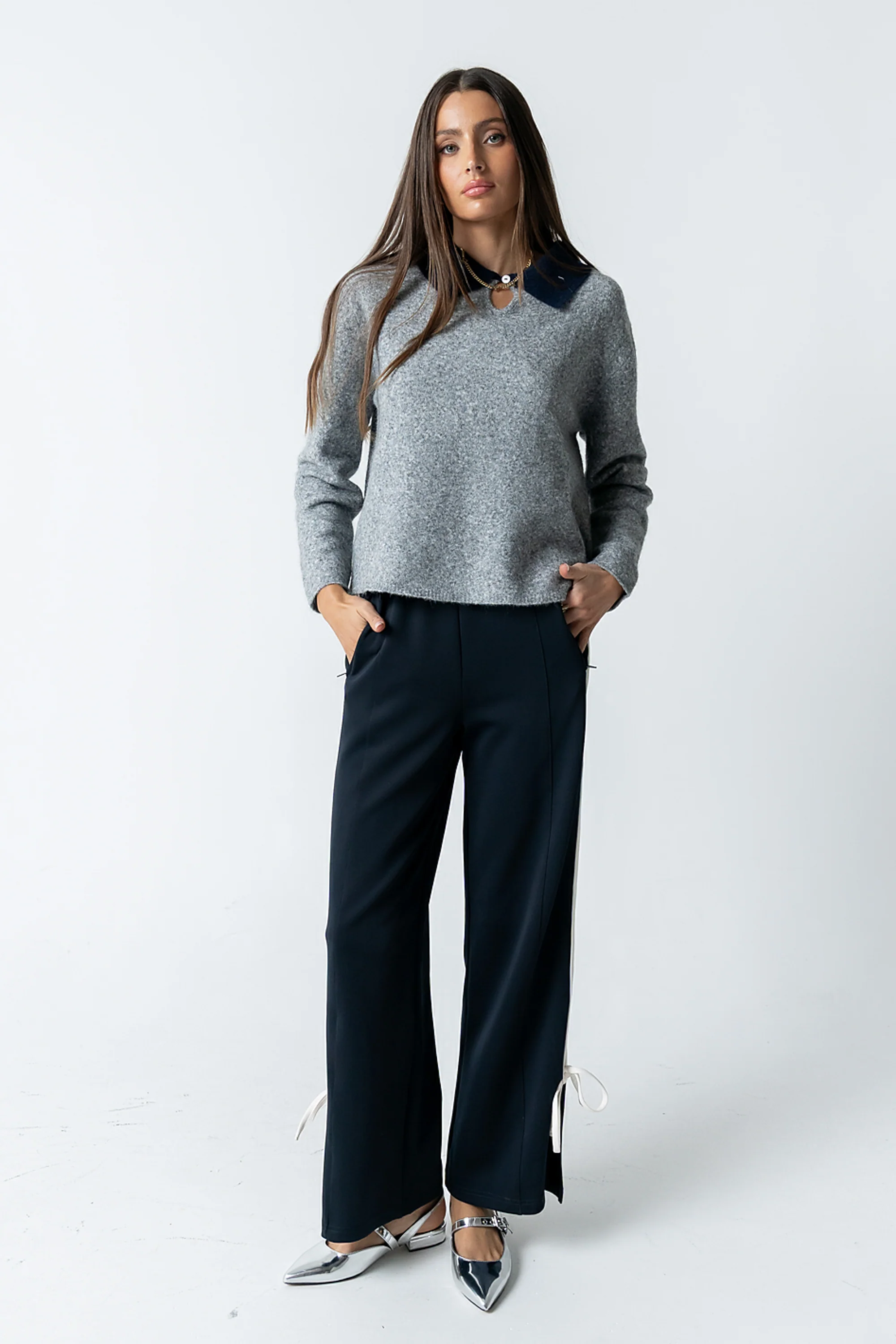 Britt Contrast Sweater - FINAL SALE - Image 6