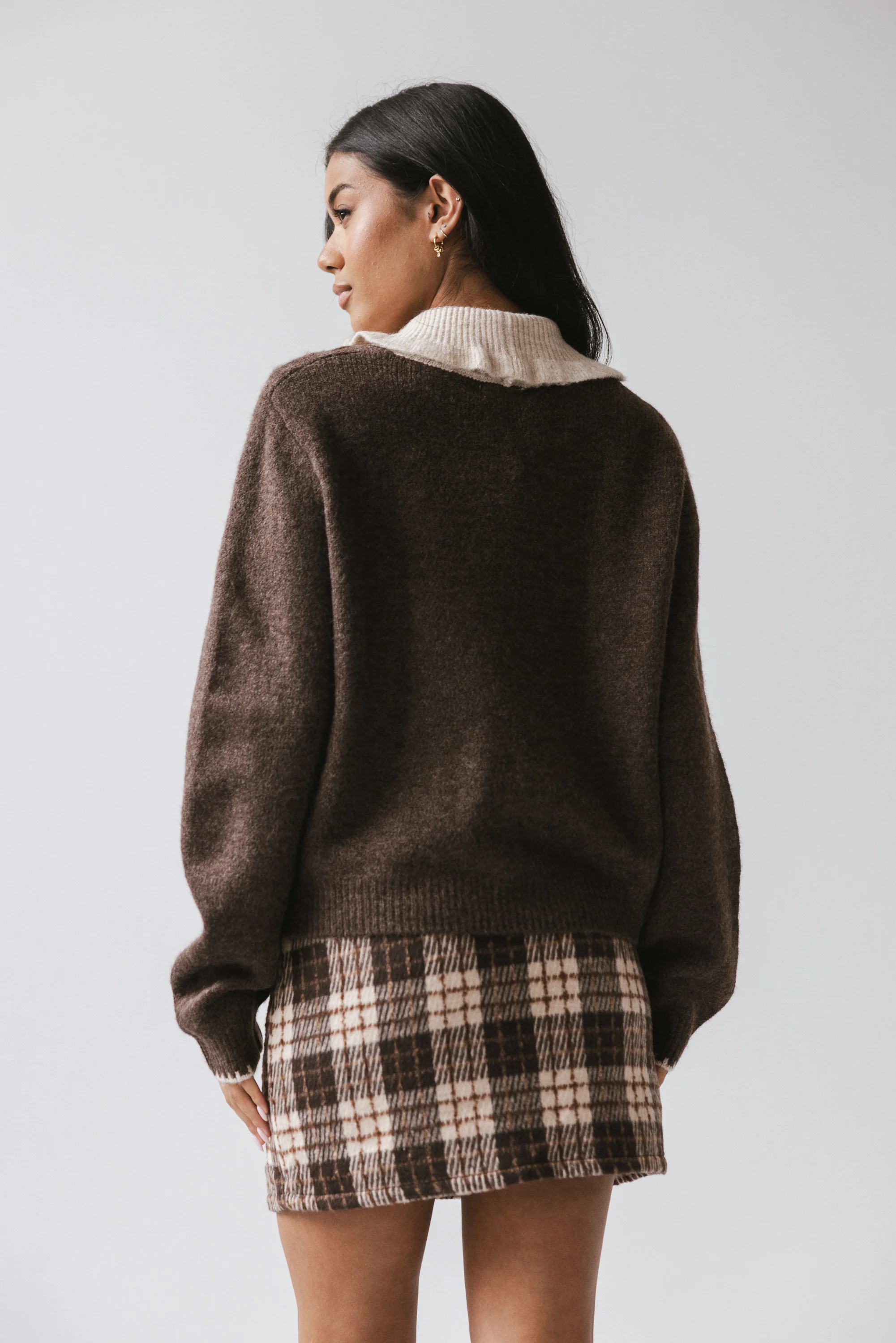 Brody Contrast Cardigan - FINAL SALE - Image 3