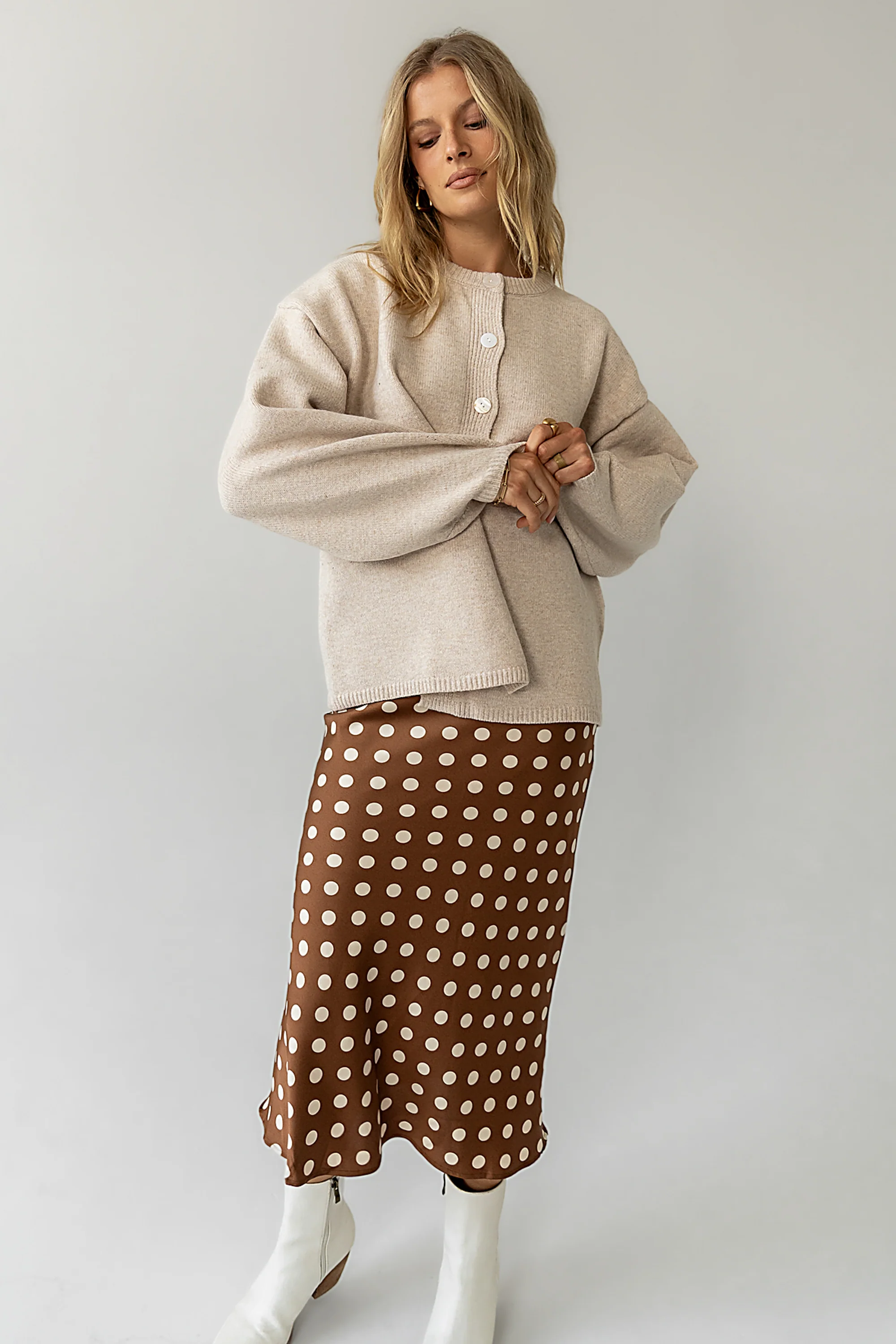 Brooke Polka Dot Midi Skirt - FINAL SALE - Image 5