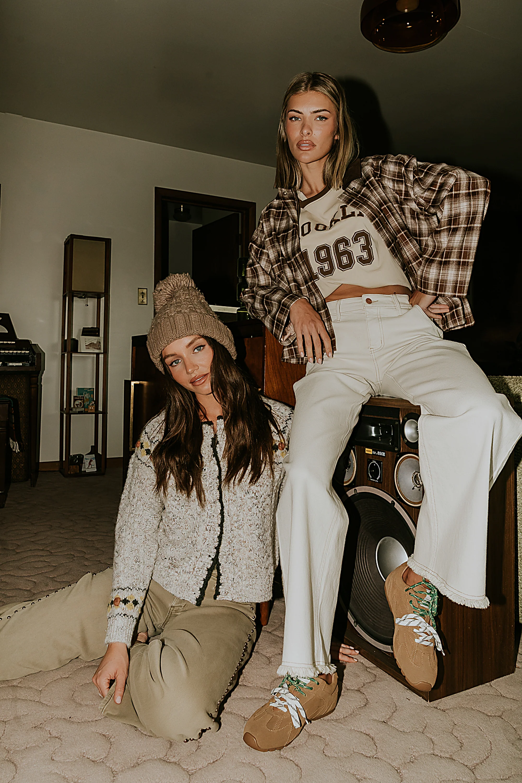 Brooklyn Oversized Graphic Tee in Brown - FINAL SALE - Image 2