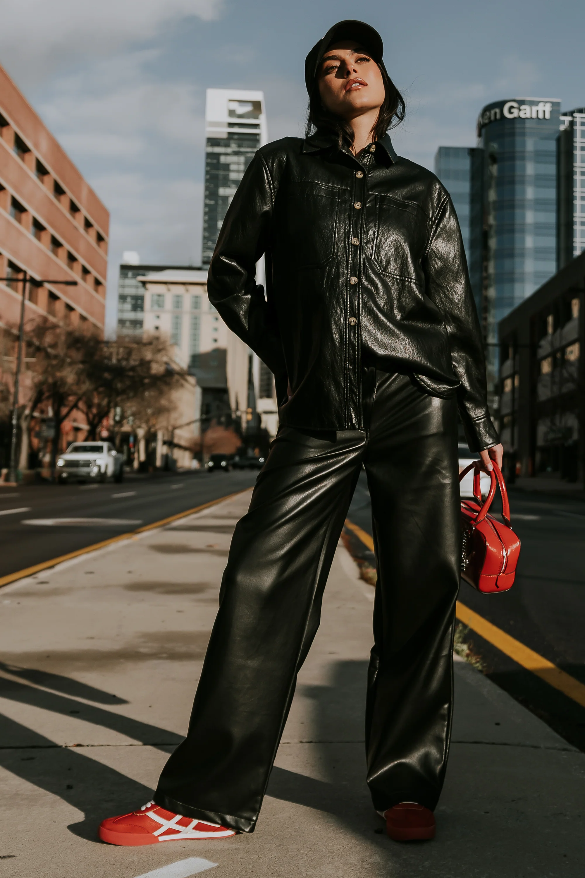 Bruno Vegan Leather Shacket - FINAL SALE - Image 2
