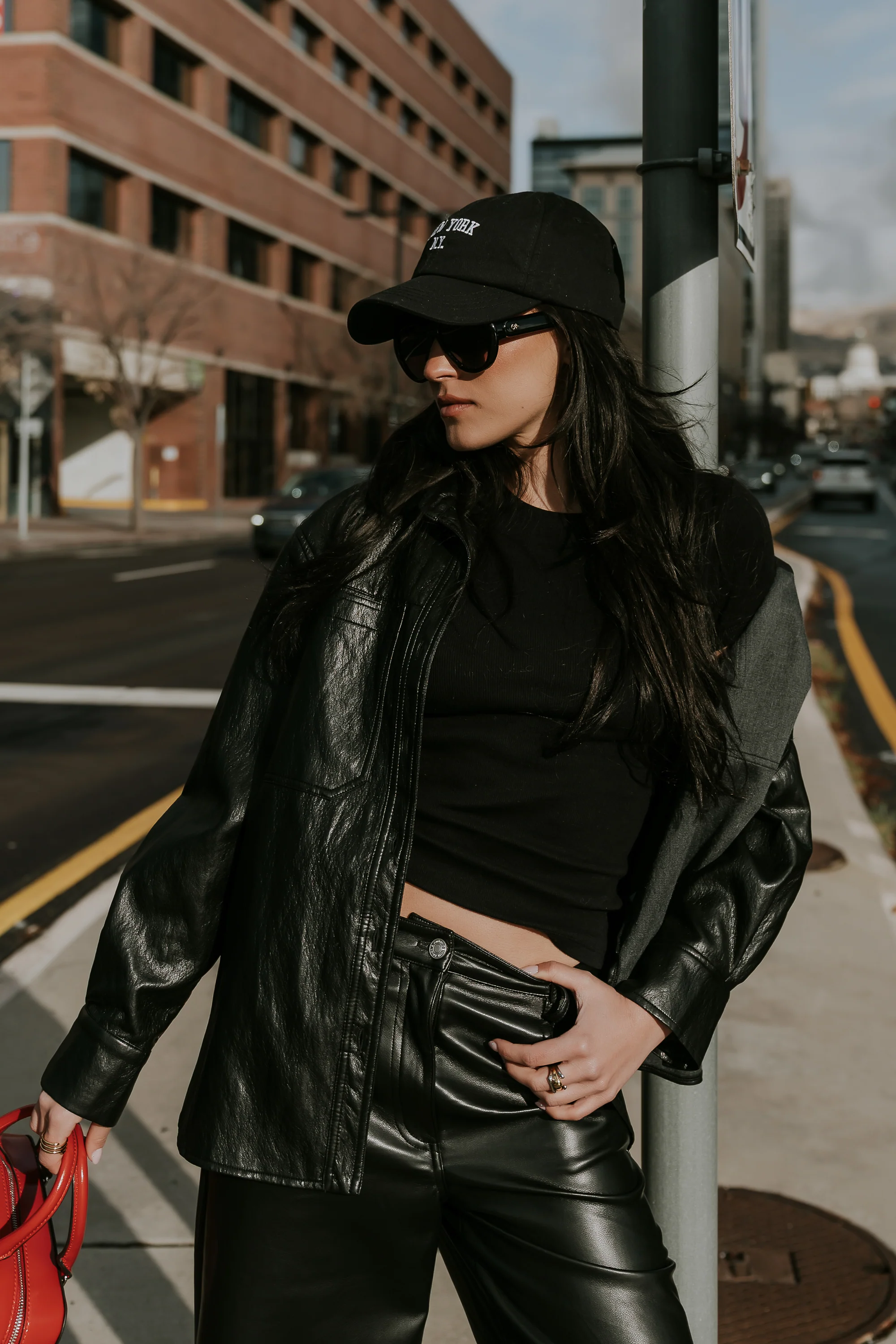 Bruno Vegan Leather Shacket - FINAL SALE - Image 3