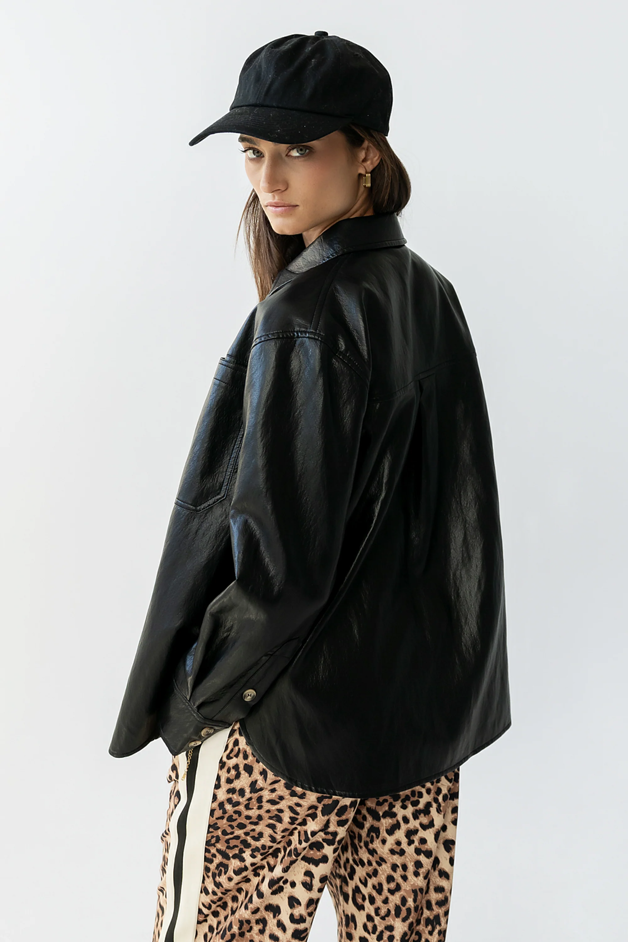 Bruno Vegan Leather Shacket - FINAL SALE - Image 5
