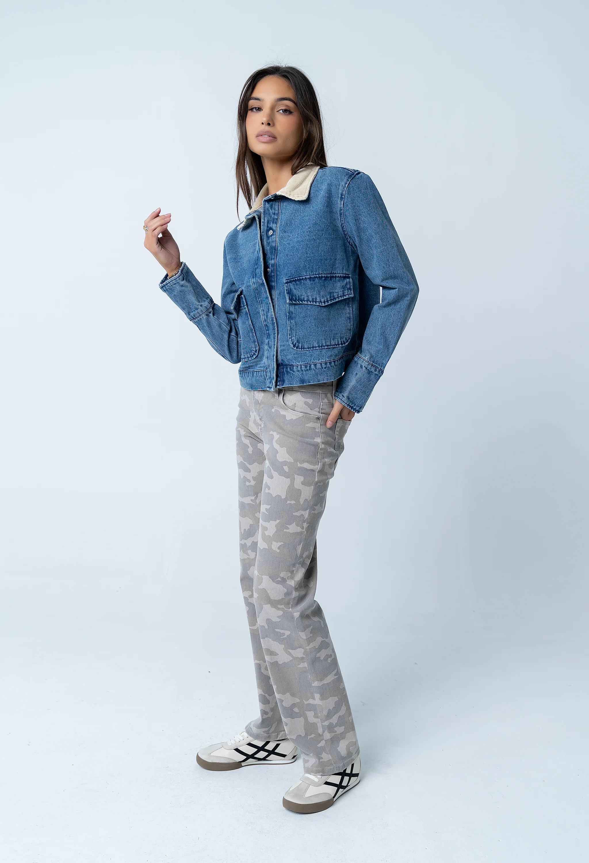 Brynley Denim Chore Jacket - Image 6