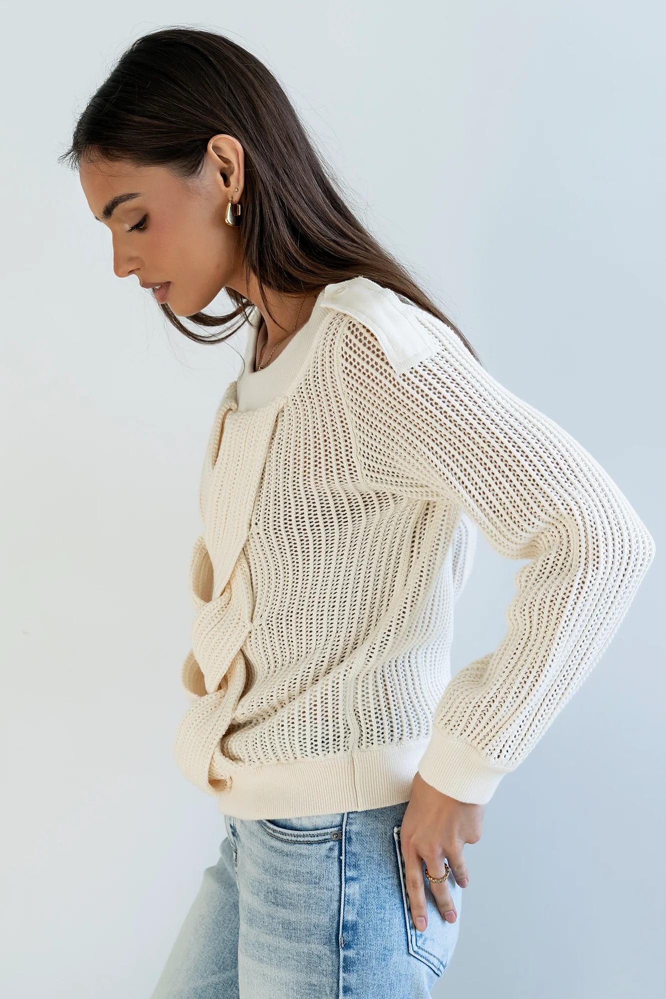 Brynn Braided Sweater - FINAL SALE - Image 3