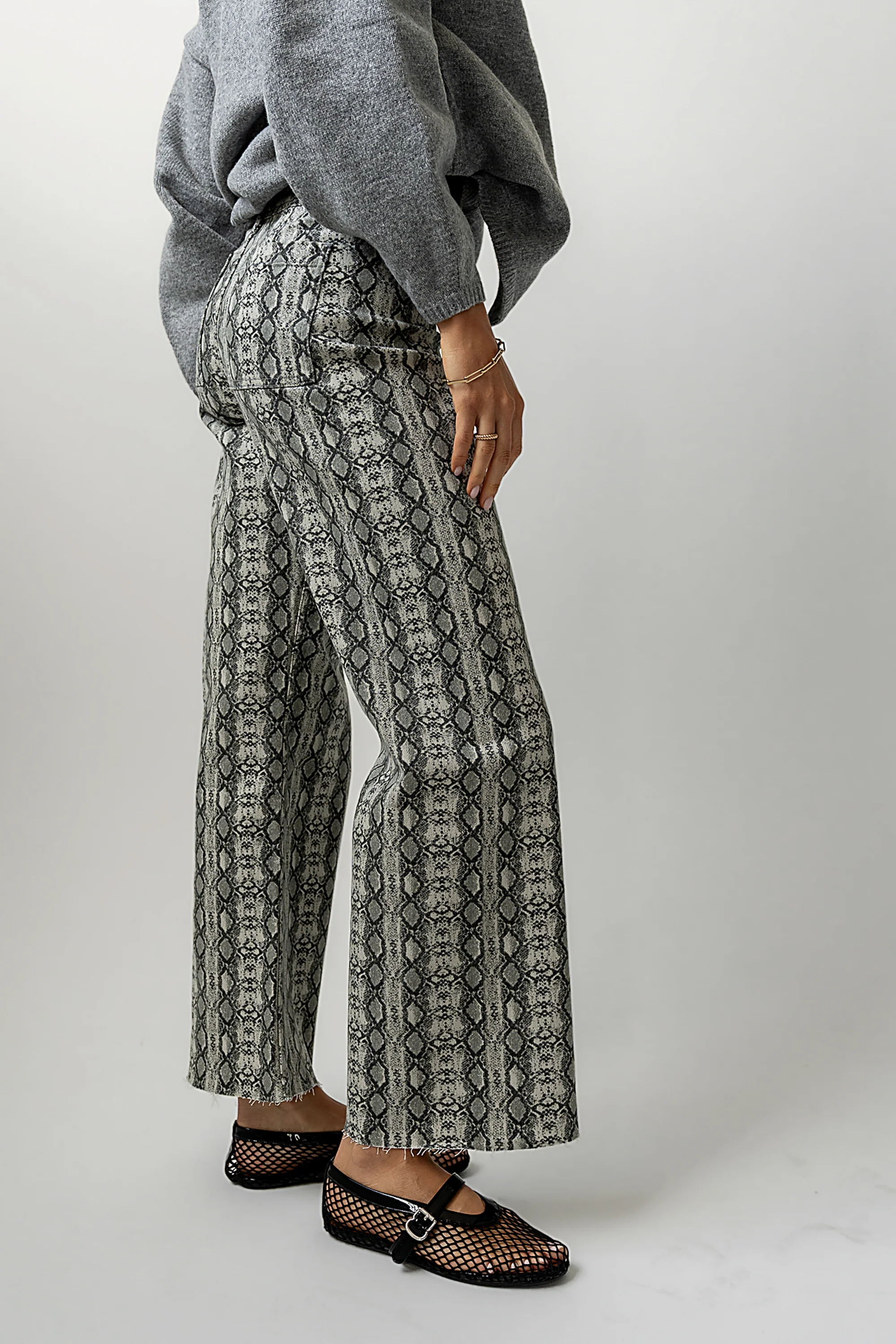 Brynn Snake Print Pants - FINAL SALE - Image 2