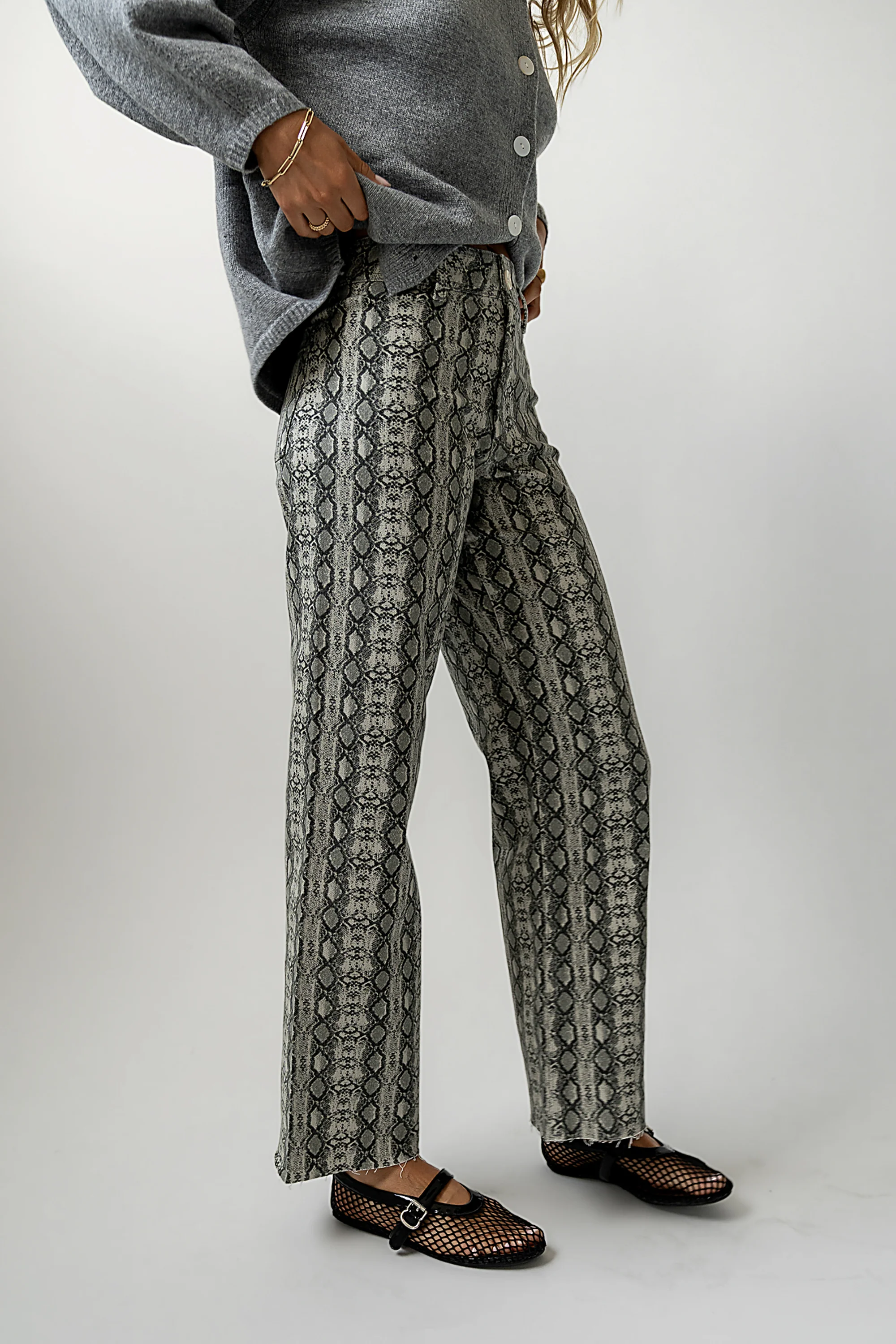 Brynn Snake Print Pants - FINAL SALE - Image 5