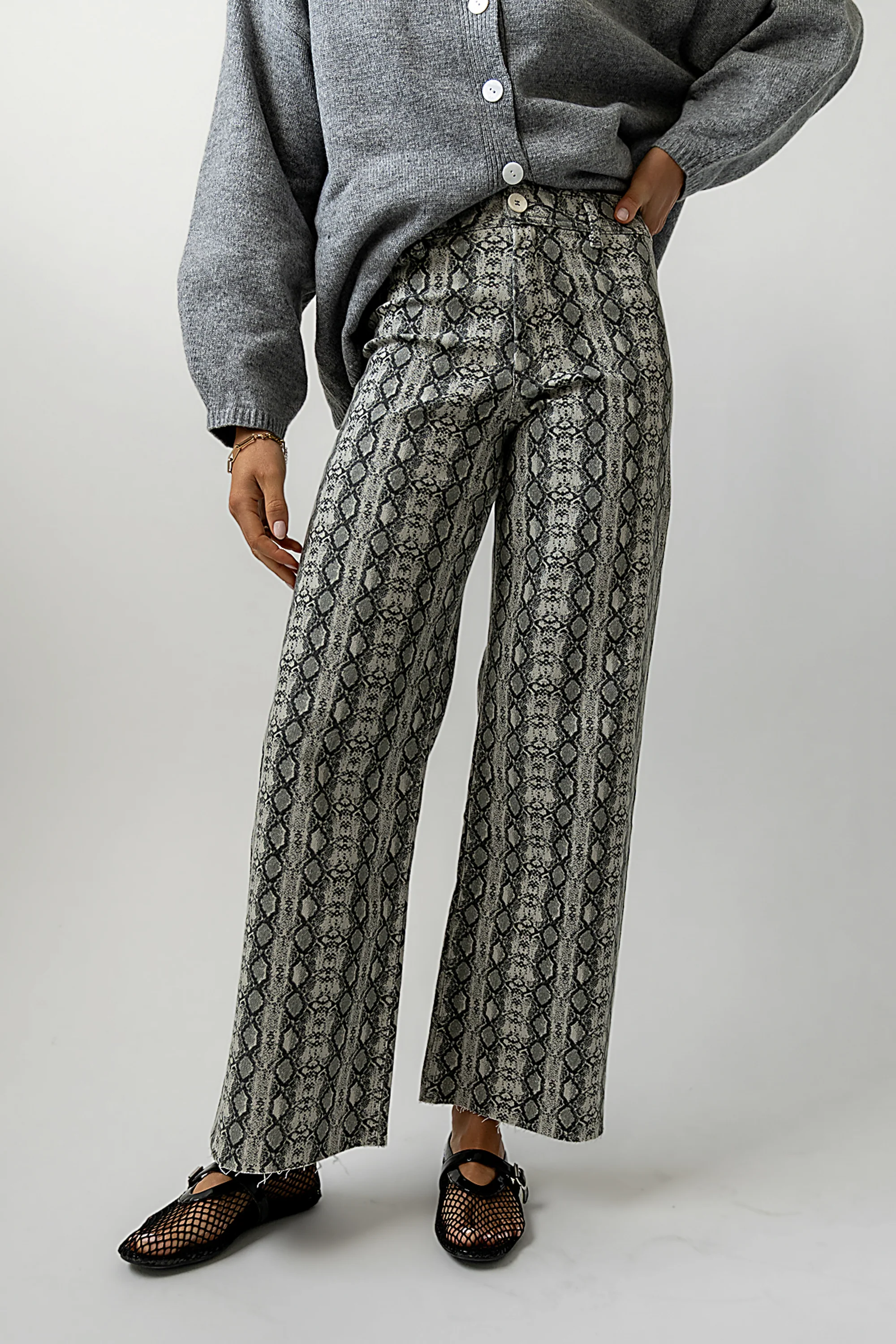 Brynn Snake Print Pants - FINAL SALE - Image 6