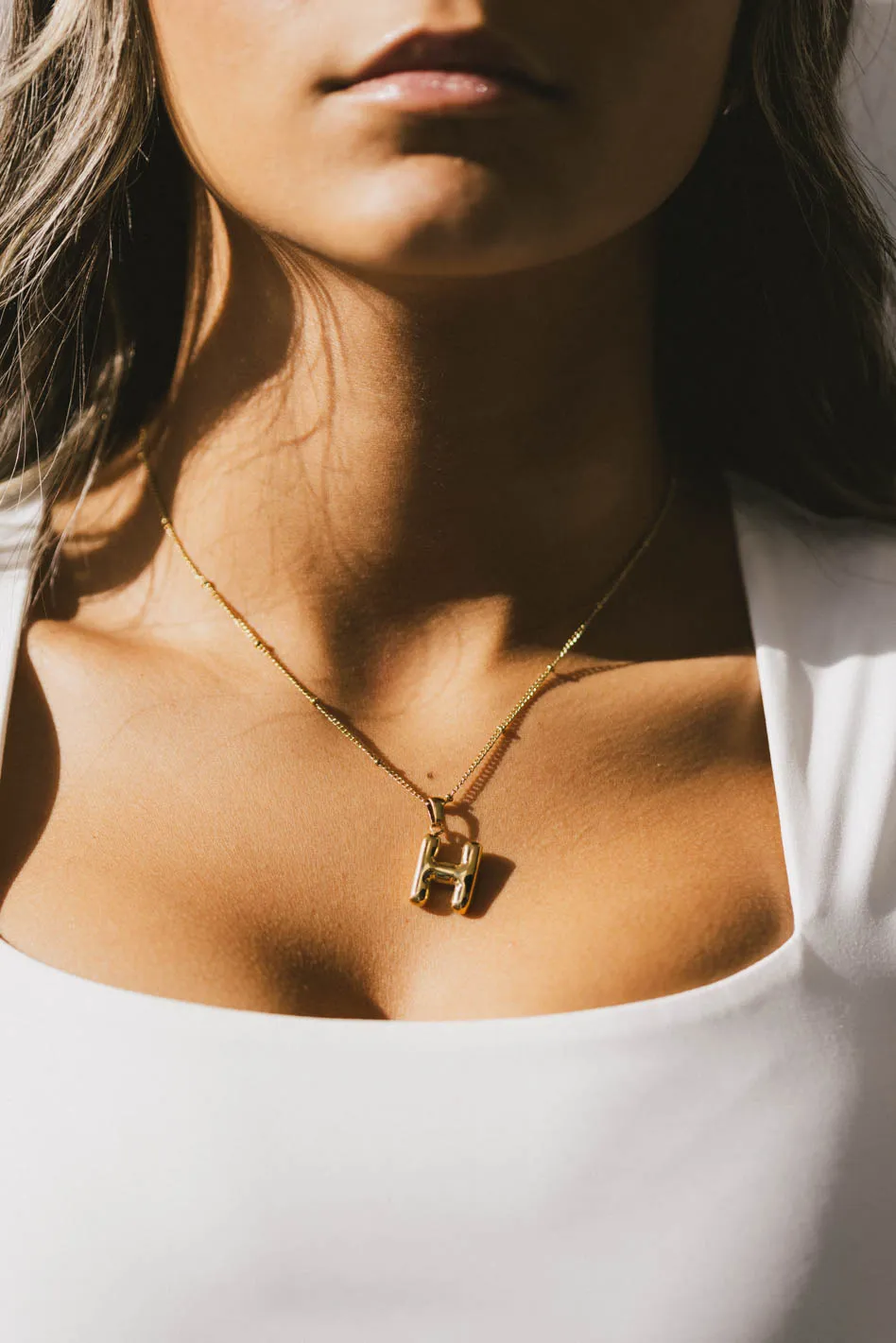 Bubble Letter Necklace - FINAL SALE - Image 2
